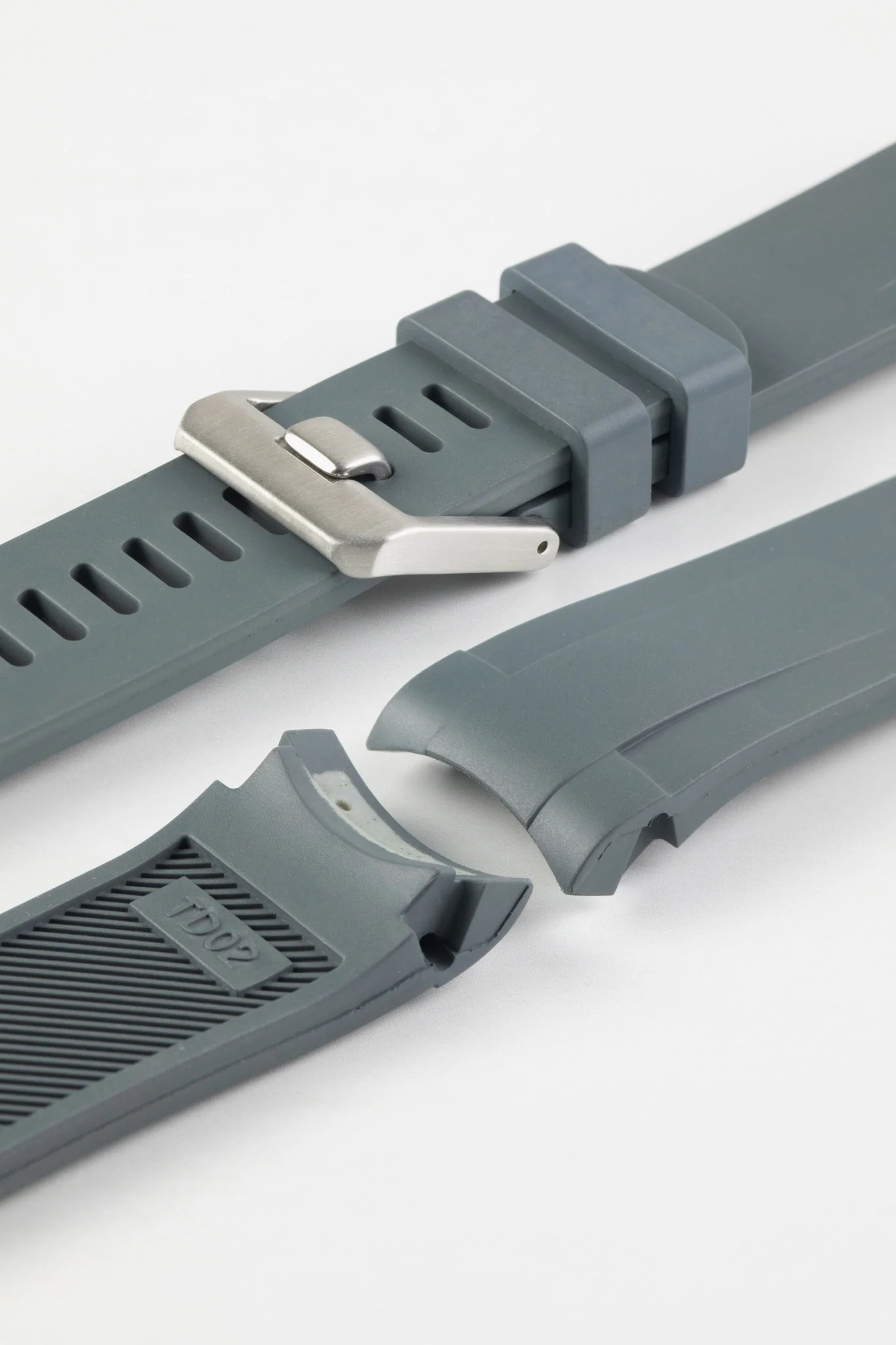 CRAFTER BLUE TD02 Rubber Watch Strap for Tudor Pelagos Series – GREY - Image 6