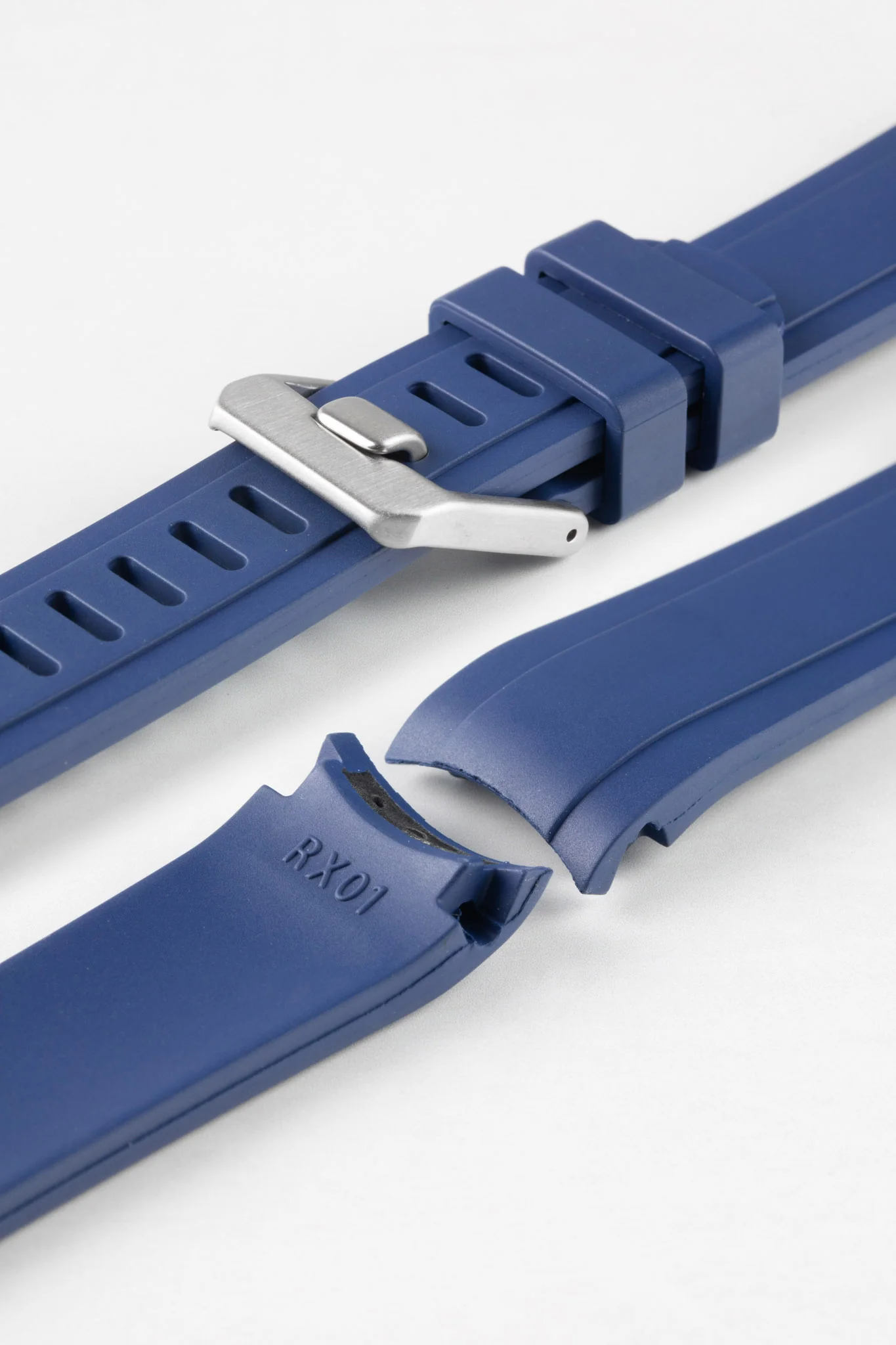 CRAFTER BLUE RX01 Rubber Watch Strap for Rolex Watches – BLUE - Image 6