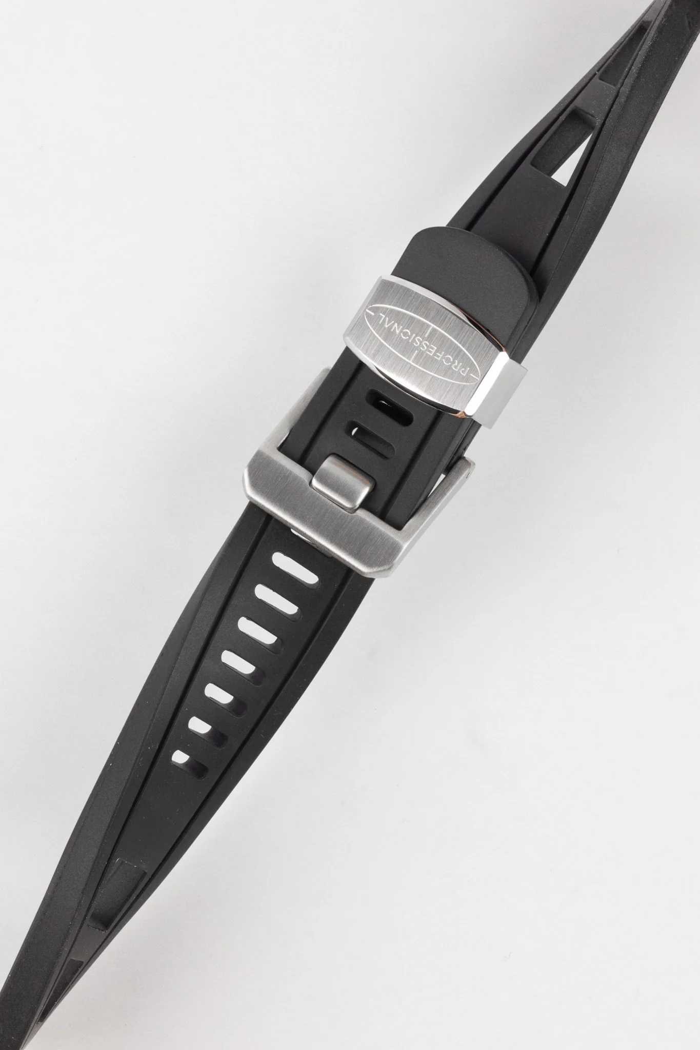 CRAFTER BLUE CB01 Black Rubber Watch Strap - Image 4