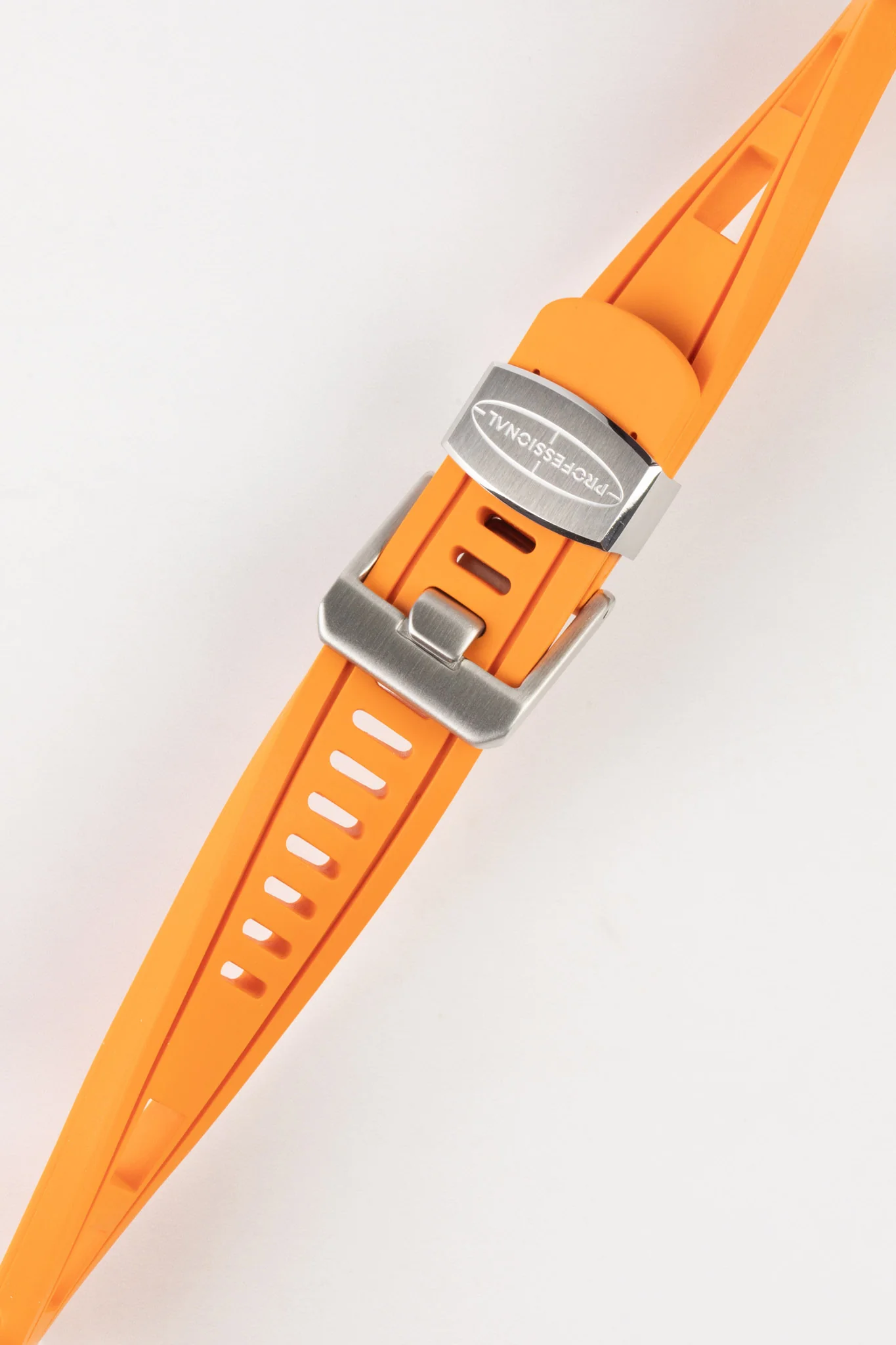 CRAFTER BLUE CB01 Orange Rubber Watch Strap - Image 4