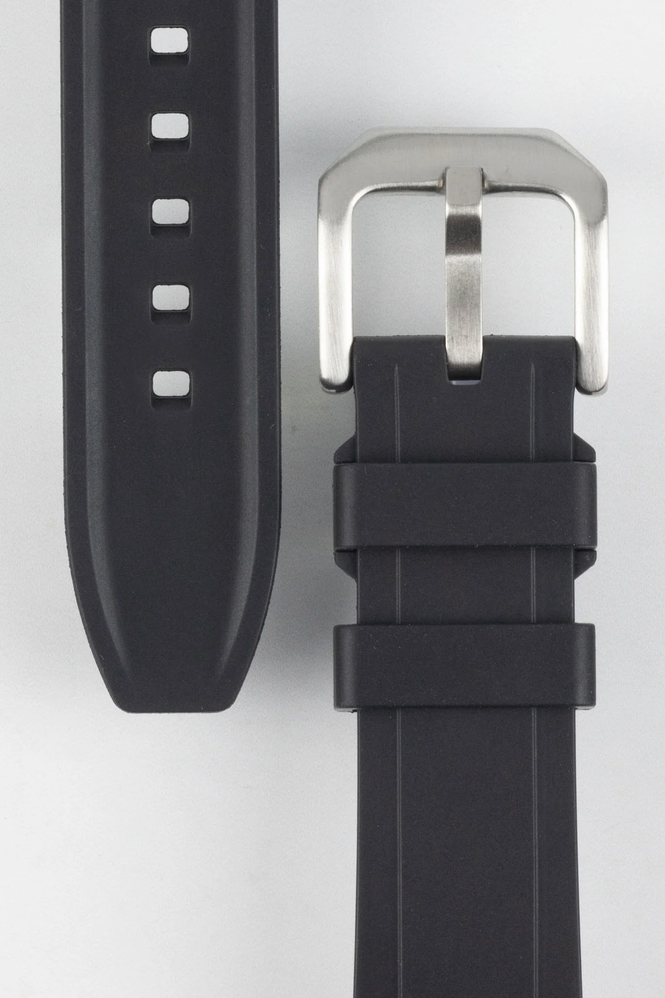 CRAFTER BLUE UX03 Black FKM Rubber Watch Strap - Image 3