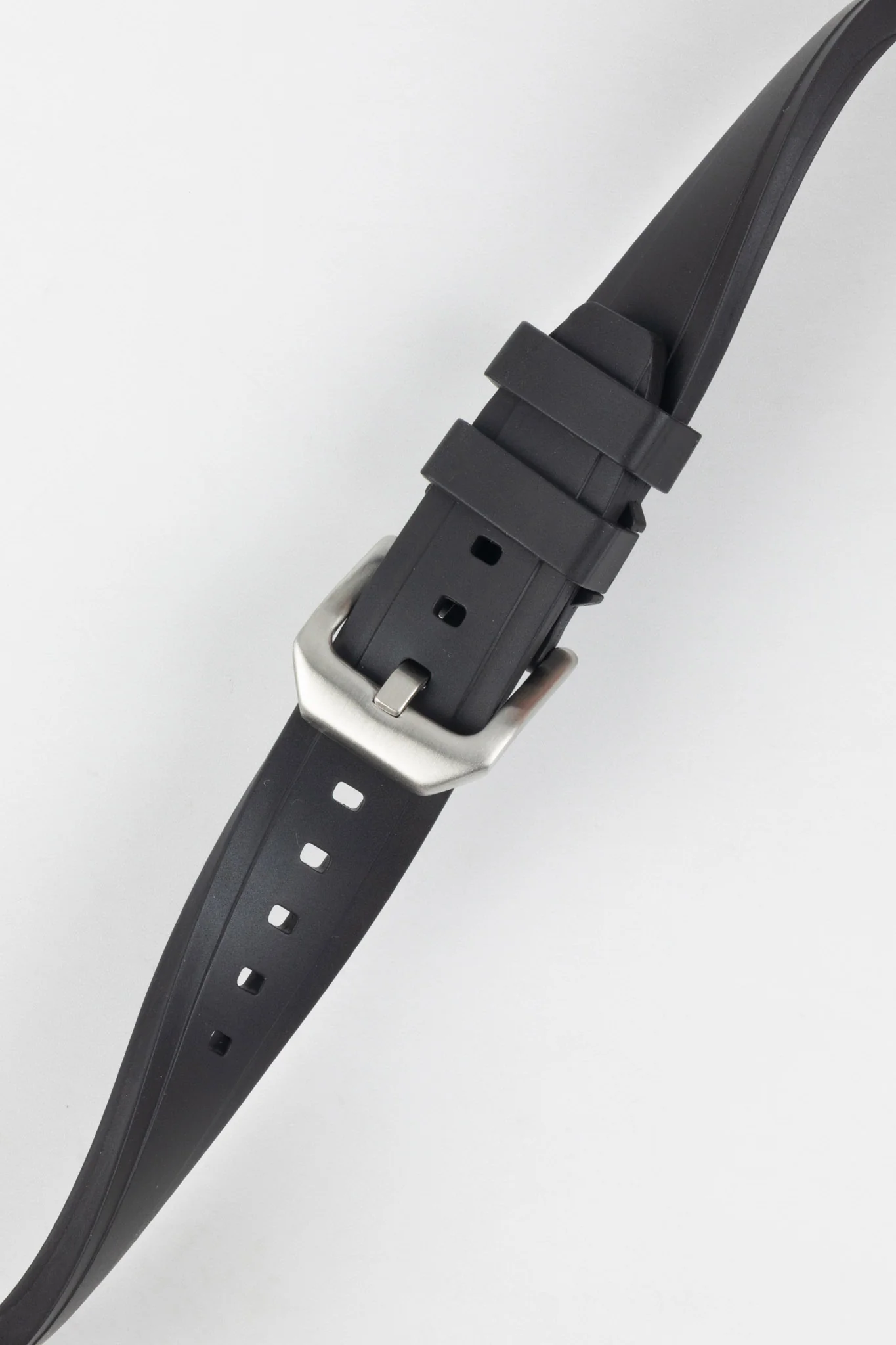 CRAFTER BLUE UX03 Black FKM Rubber Watch Strap - Image 5