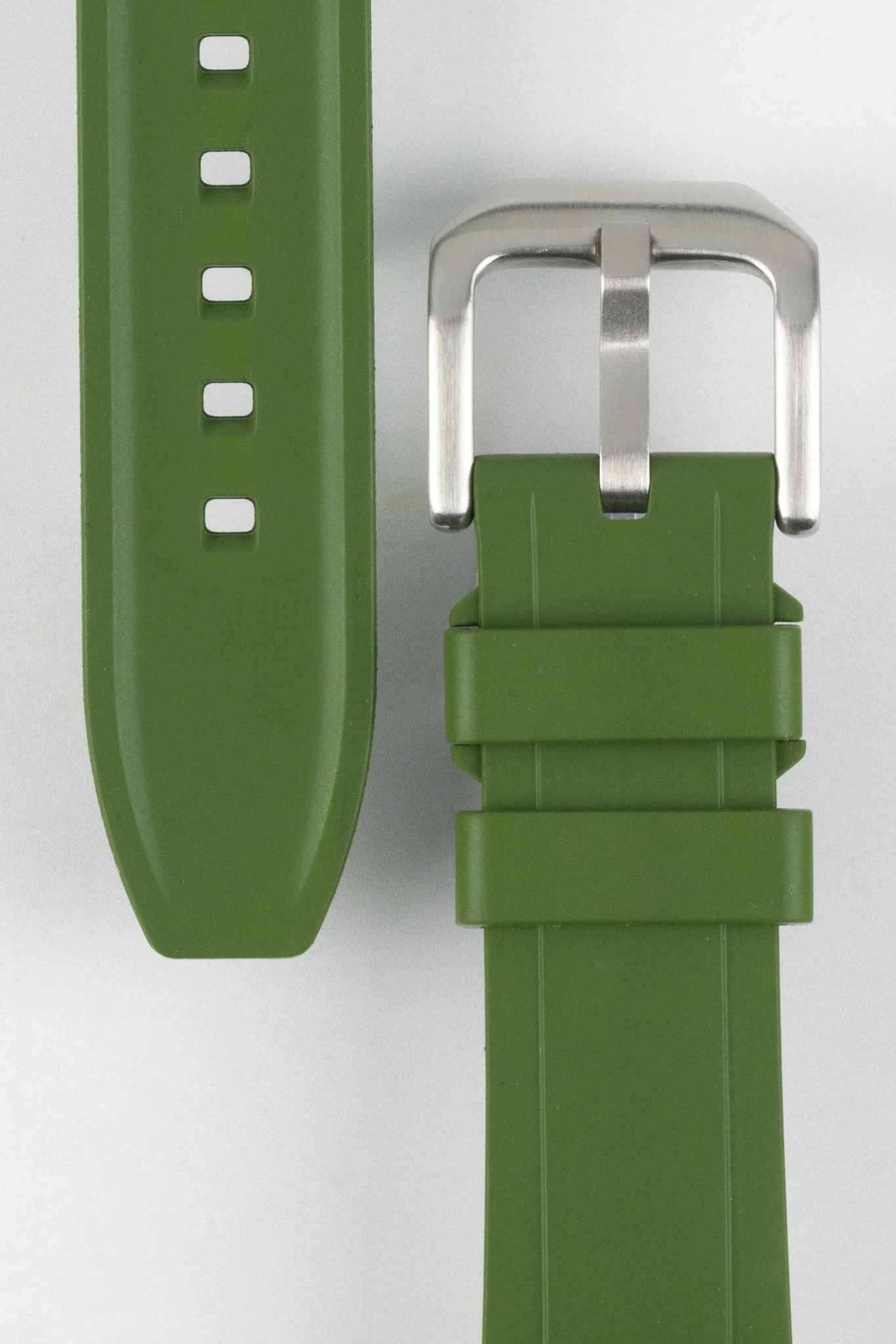 CRAFTER BLUE UX03 Green FKM Rubber Watch Strap - Image 3