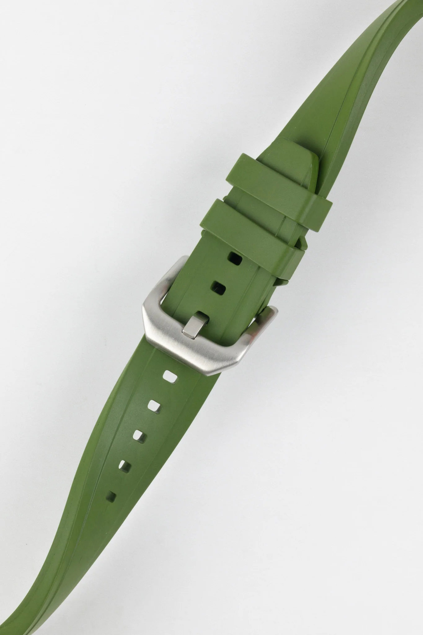 CRAFTER BLUE UX03 Green FKM Rubber Watch Strap - Image 5