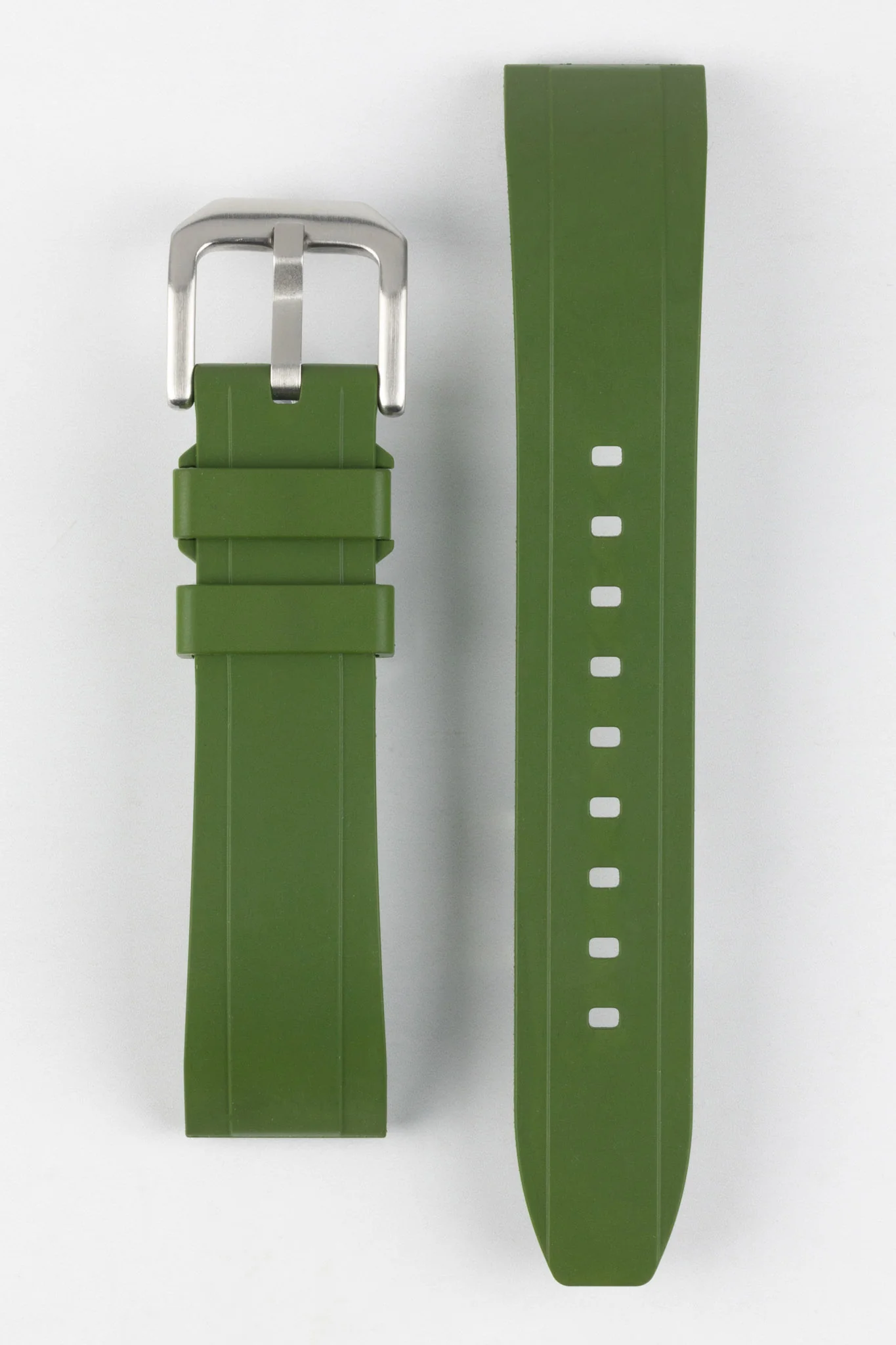 CRAFTER BLUE UX03 Green FKM Rubber Watch Strap - Image 9