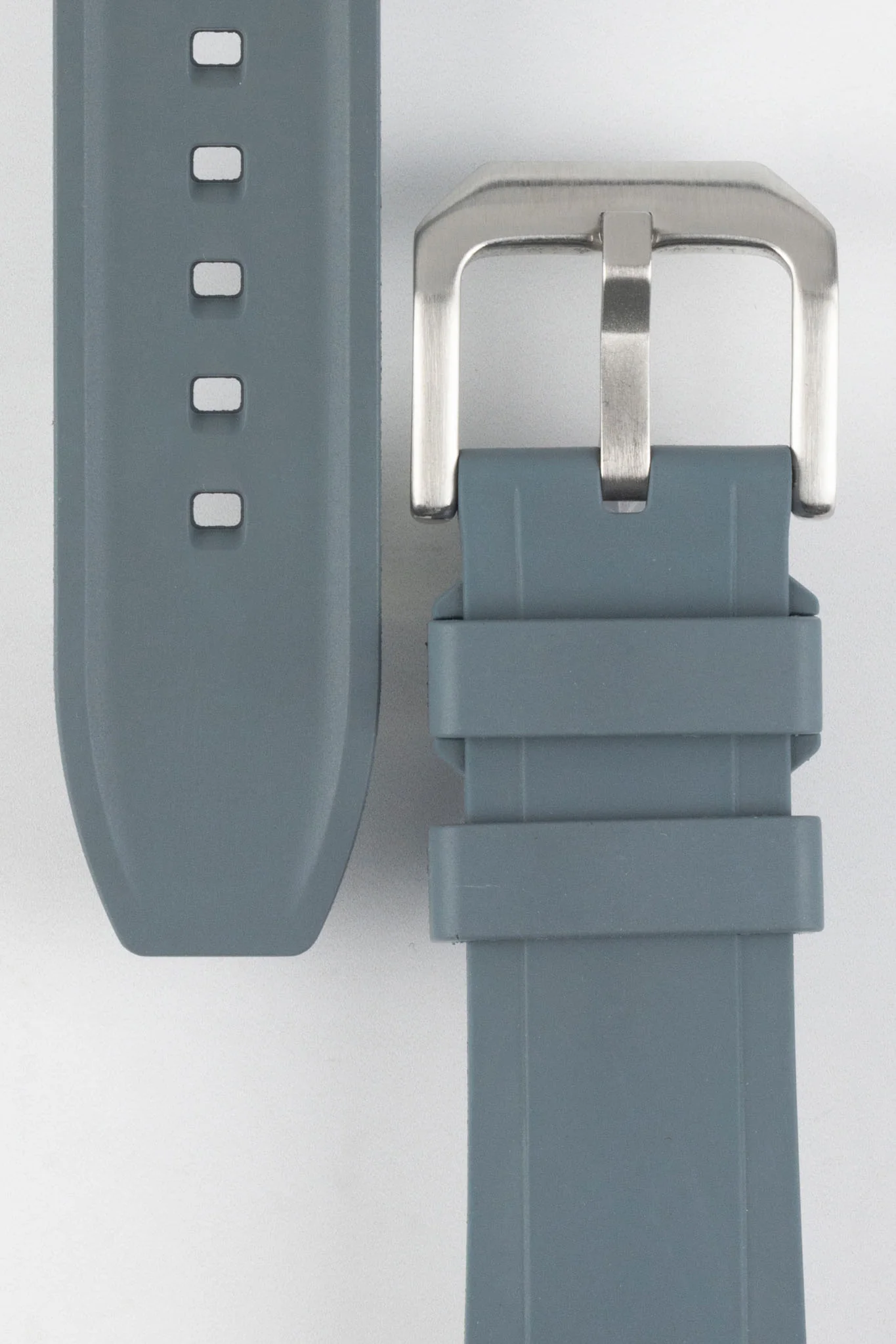 CRAFTER BLUE UX03 Grey FKM Rubber Watch Strap - Image 3