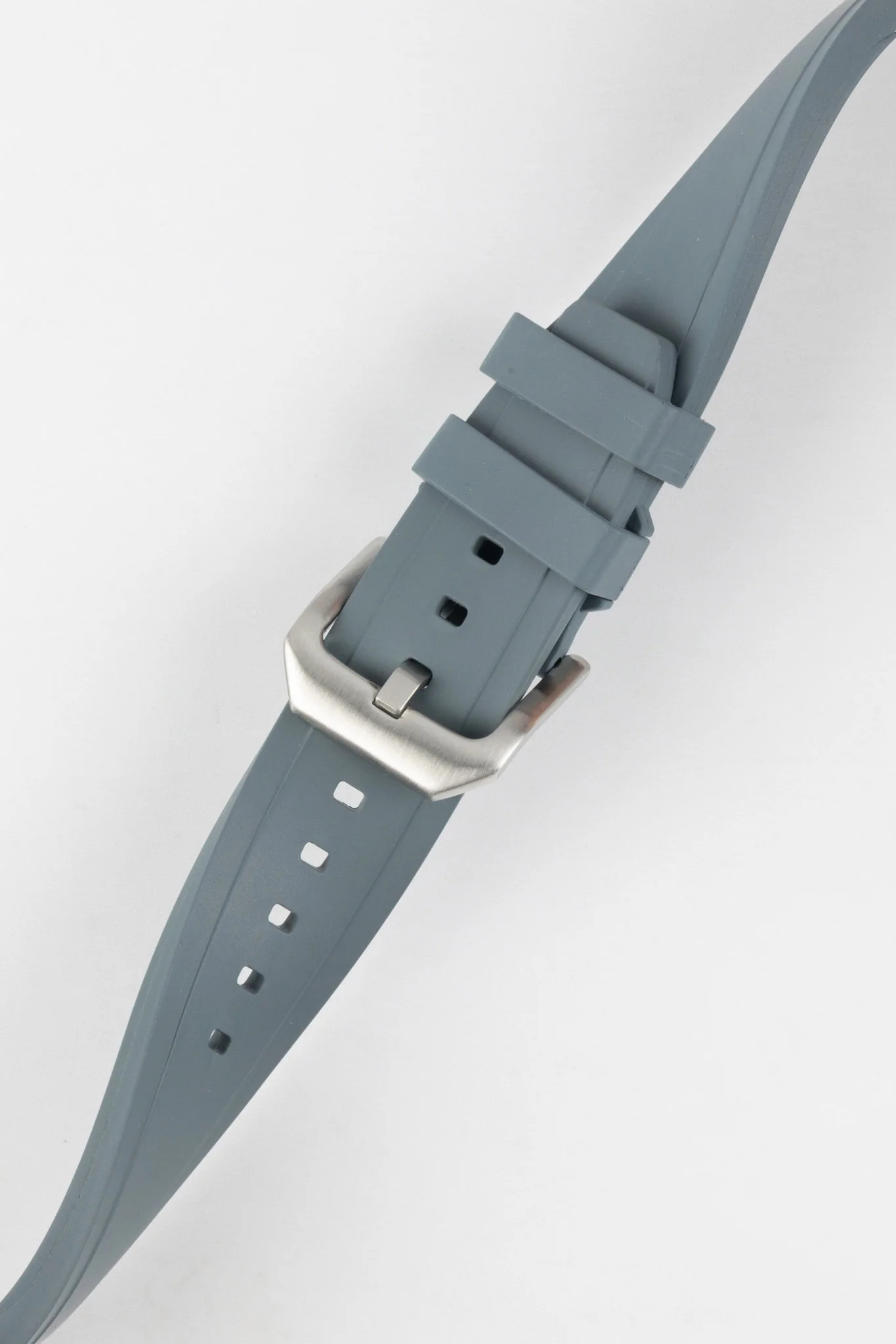 CRAFTER BLUE UX03 Grey FKM Rubber Watch Strap - Image 5