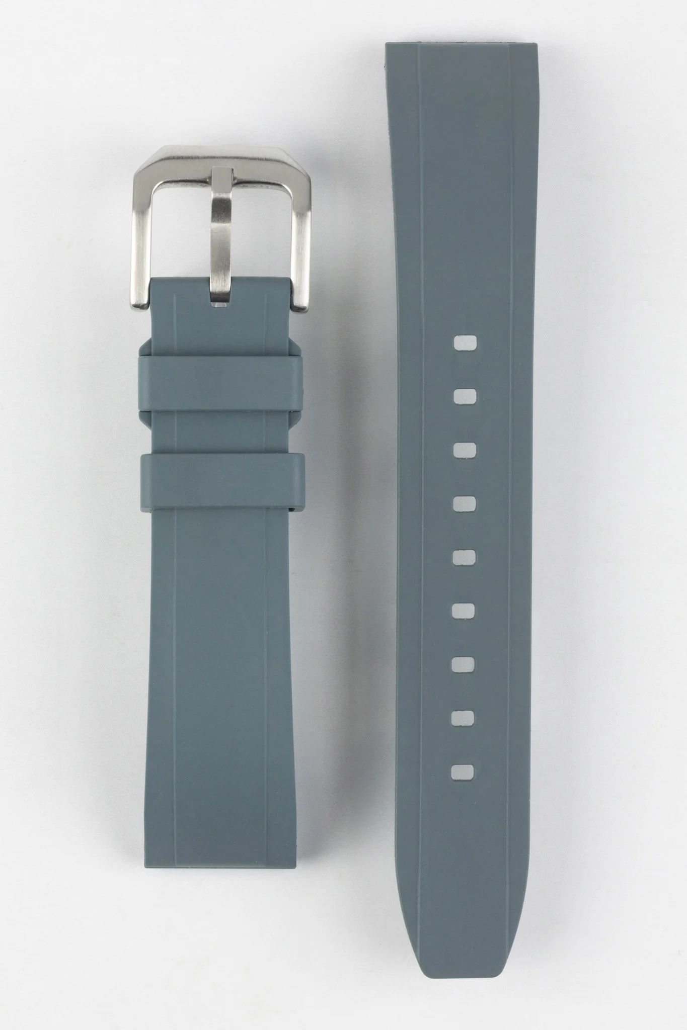CRAFTER BLUE UX03 Grey FKM Rubber Watch Strap - Image 9