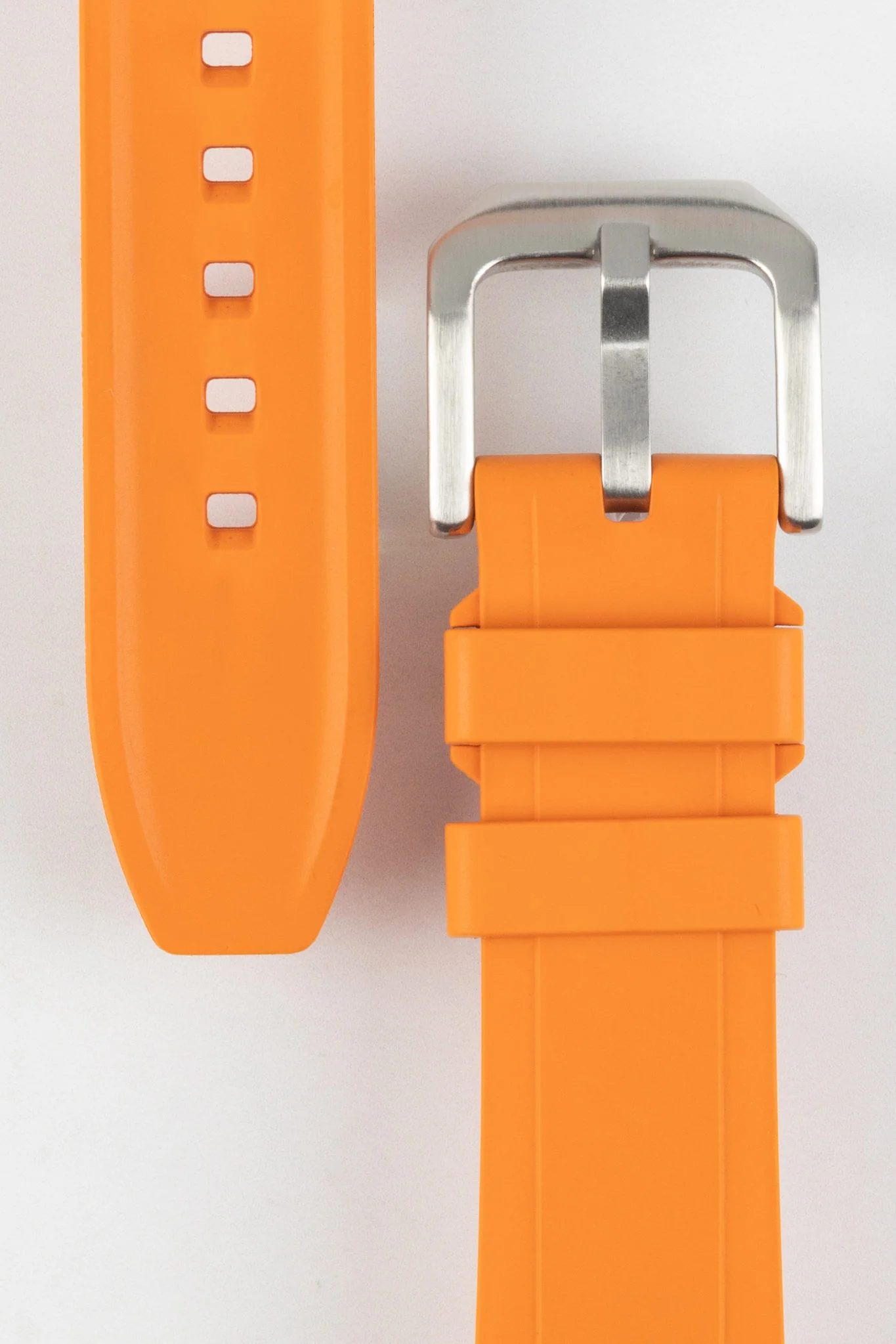 CRAFTER BLUE UX03 Orange FKM Rubber Watch Strap - Image 3