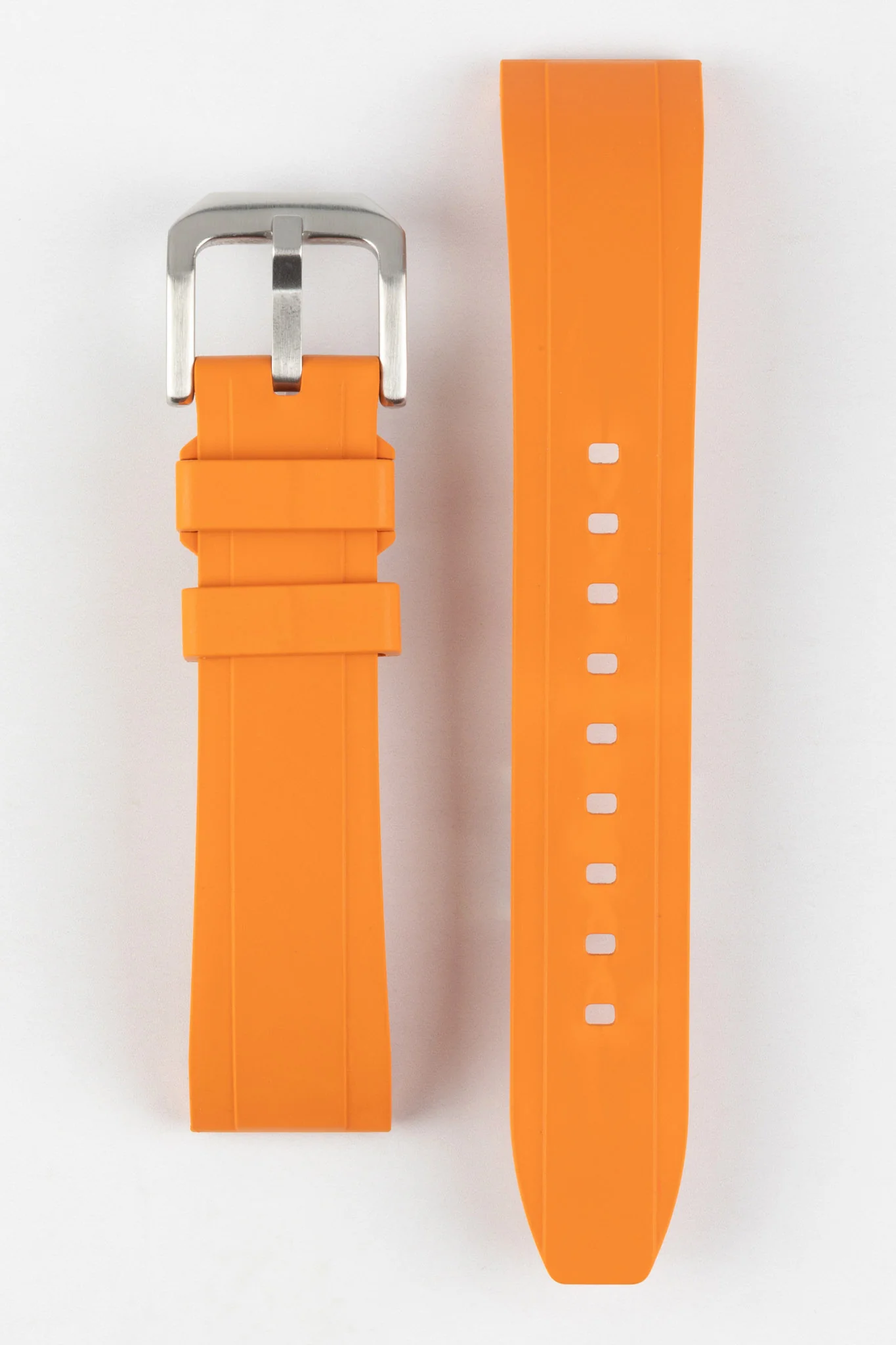 CRAFTER BLUE UX03 Orange FKM Rubber Watch Strap - Image 9