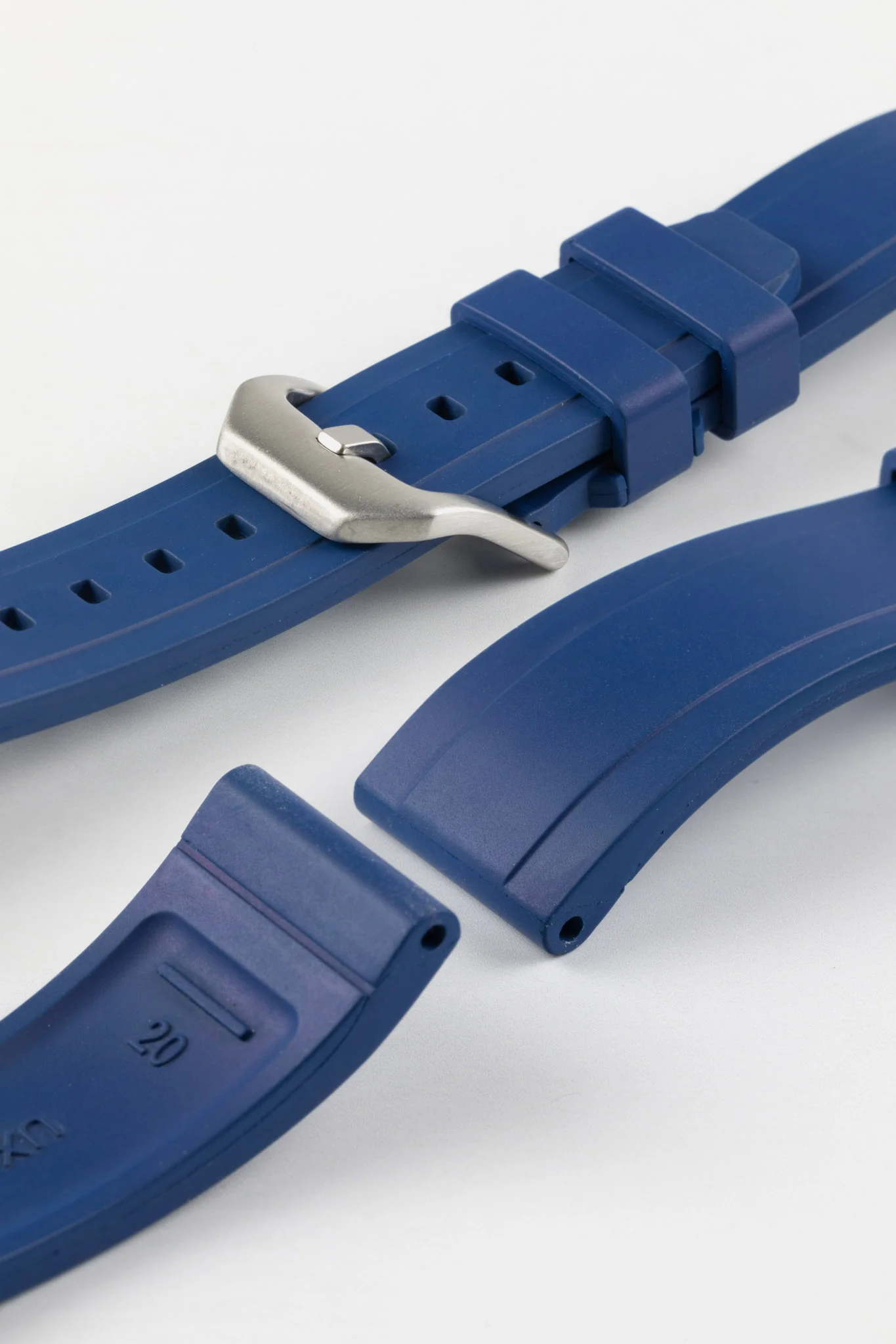 CRAFTER BLUE UX03 Royal Blue FKM Rubber Watch Strap - Image 7