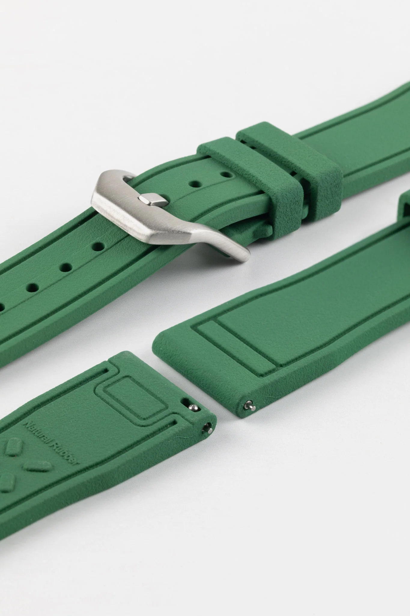 CRAFTER BLUE UX07 Green FKM Rubber Watch Strap - Image 7