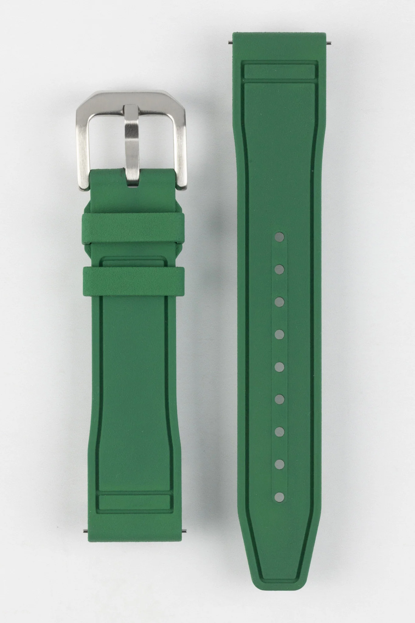 CRAFTER BLUE UX07 Green FKM Rubber Watch Strap - Image 9