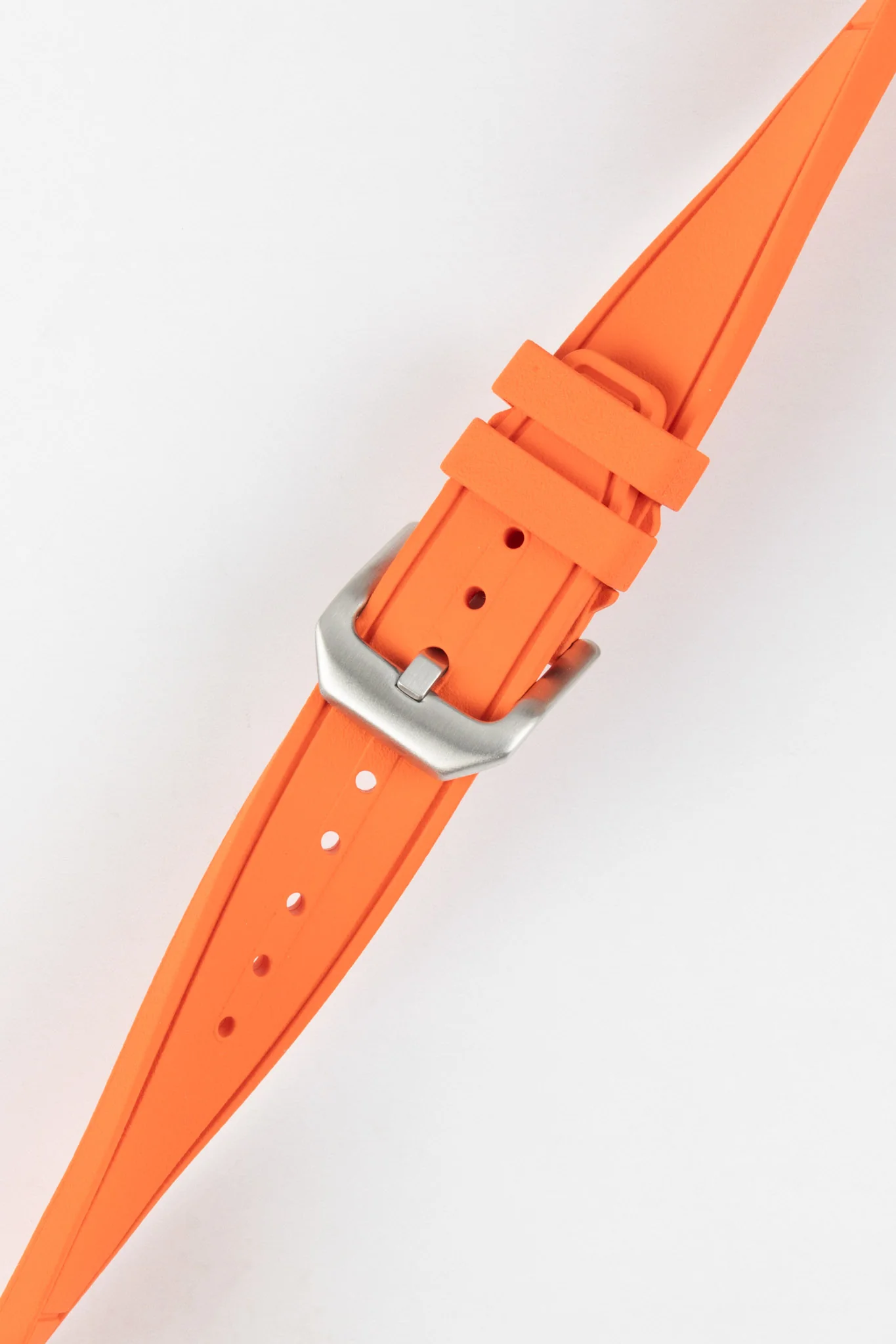 CRAFTER BLUE UX07 Orange FKM Rubber Watch Strap - Image 5