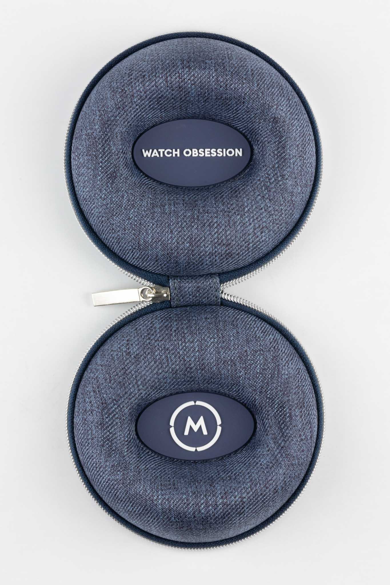 Oyster - 1 Watch Travel Case - Denim Blue - Image 3