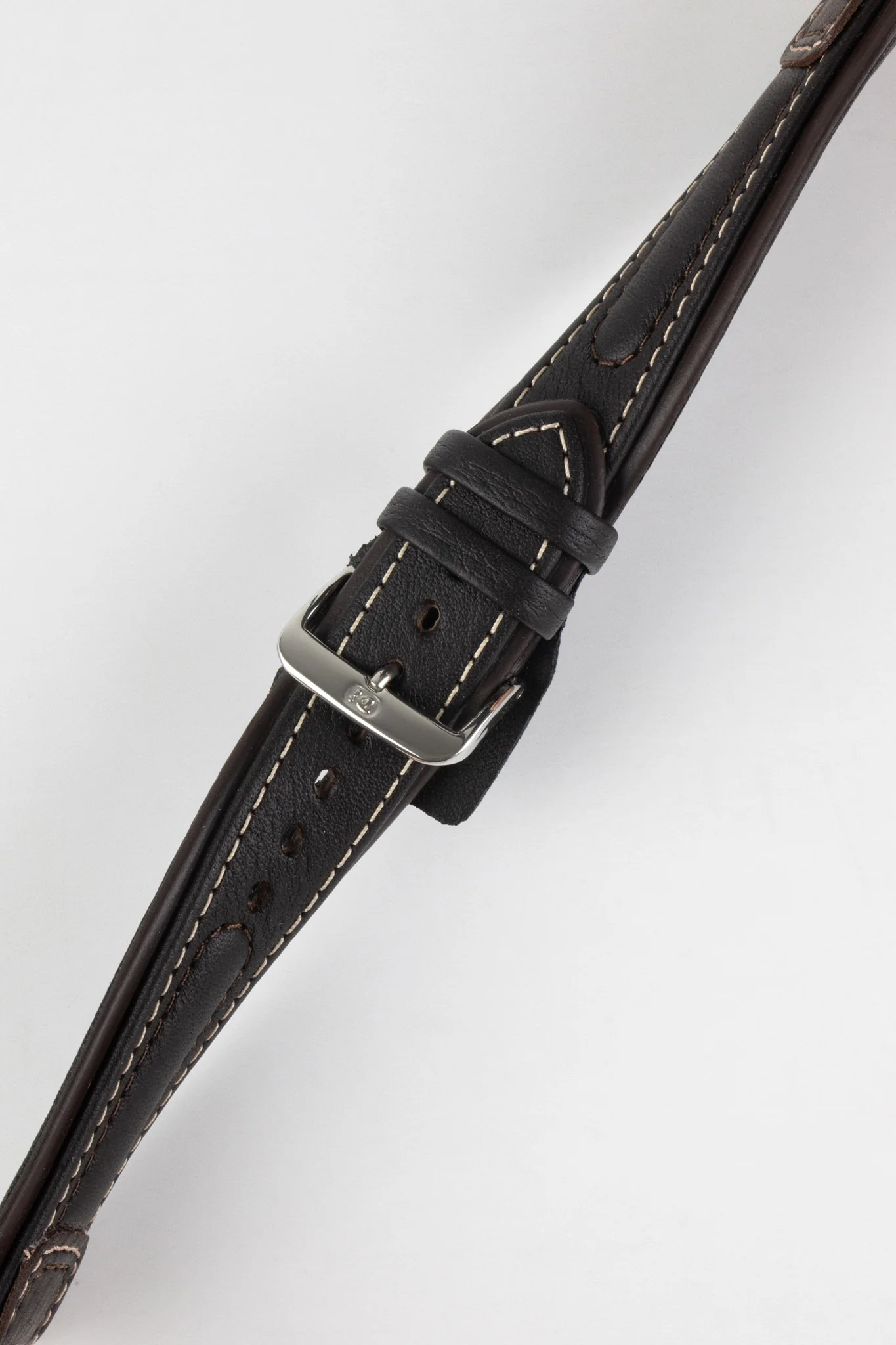 Di-Modell CHRONISSIMO Waterproof Leather Watch Strap in BROWN - Image 4