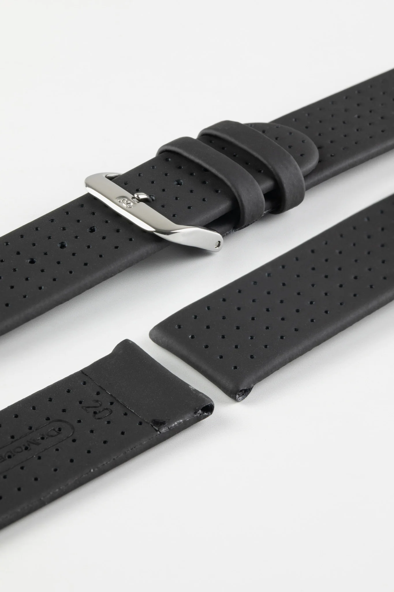 Di-Modell DESIGN Waterproof Sport Leather Watch Strap in BLACK - Image 7