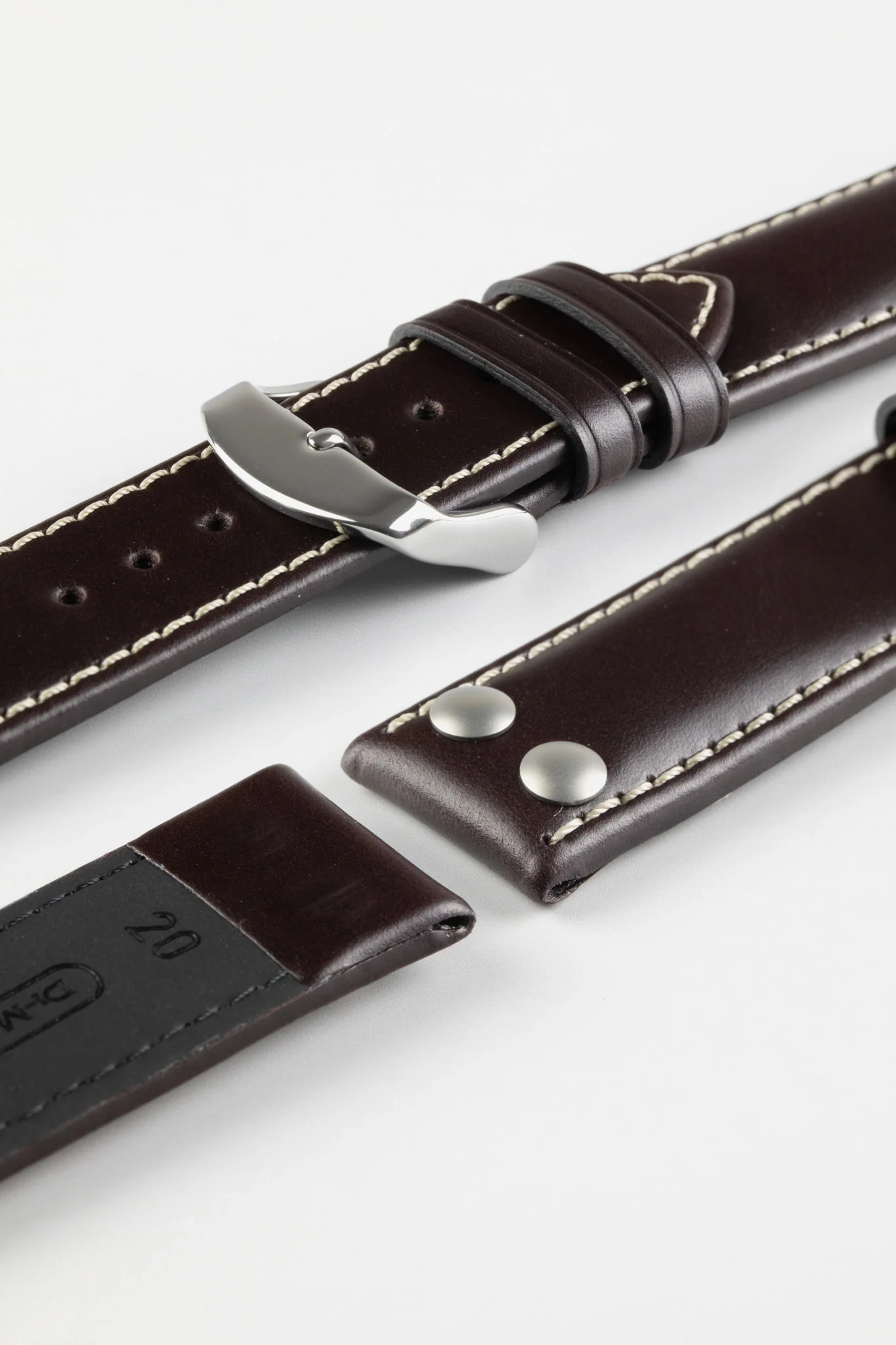 Di-Modell IKARUS Pilot Sport Watch Strap in BROWN - Image 4