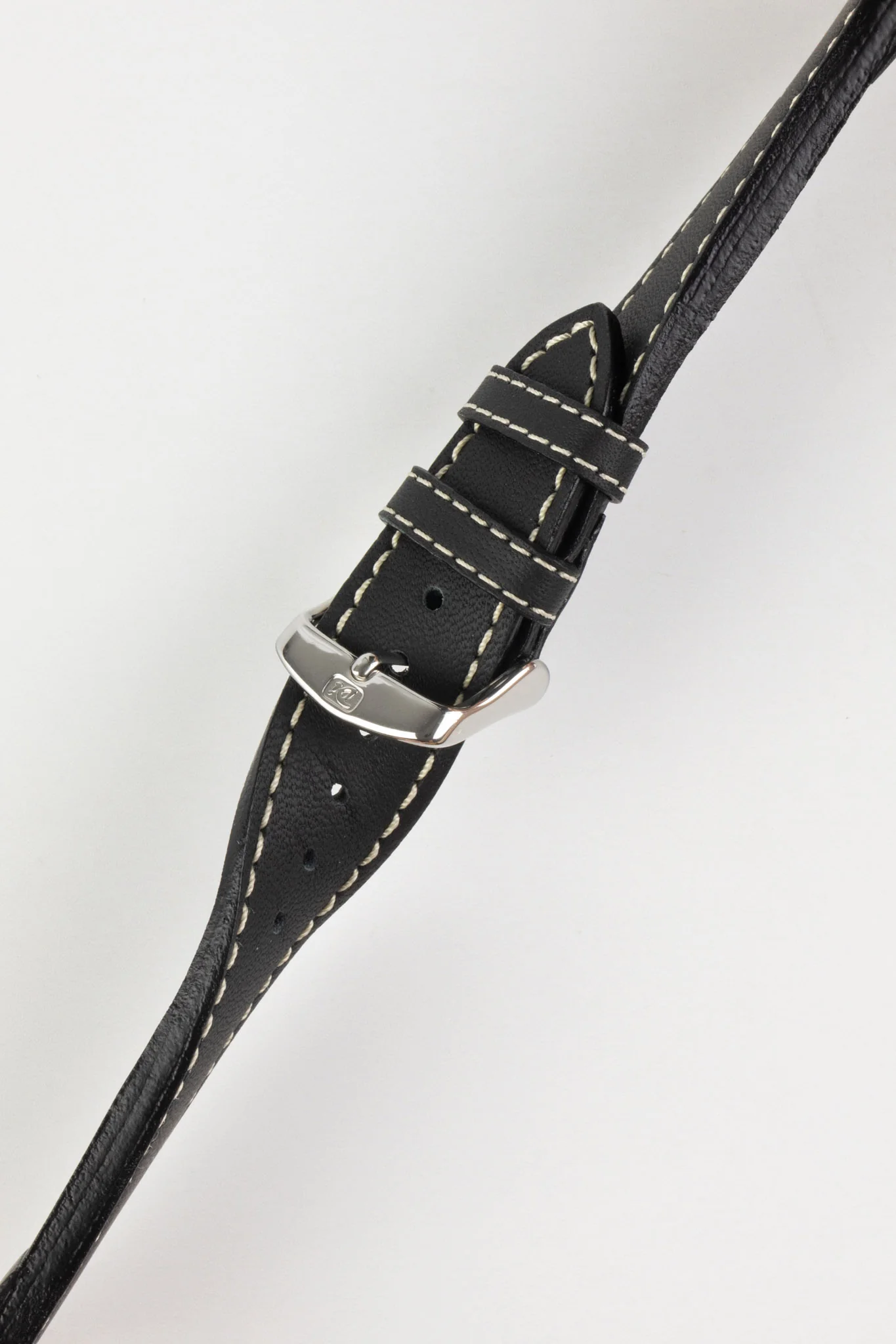 Di-Modell JUMBO Calf Leather Watch Strap in BLACK - Image 5
