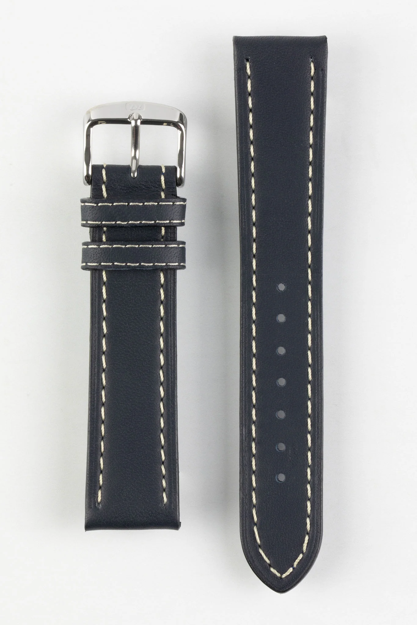 Di-Modell JUMBO Calf Leather Watch Strap in BLUE - Image 5