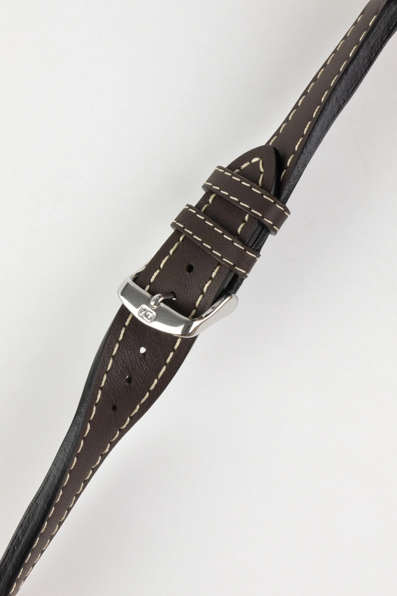 Di-Modell JUMBO Calf Leather Watch Strap in BROWN - Image 5