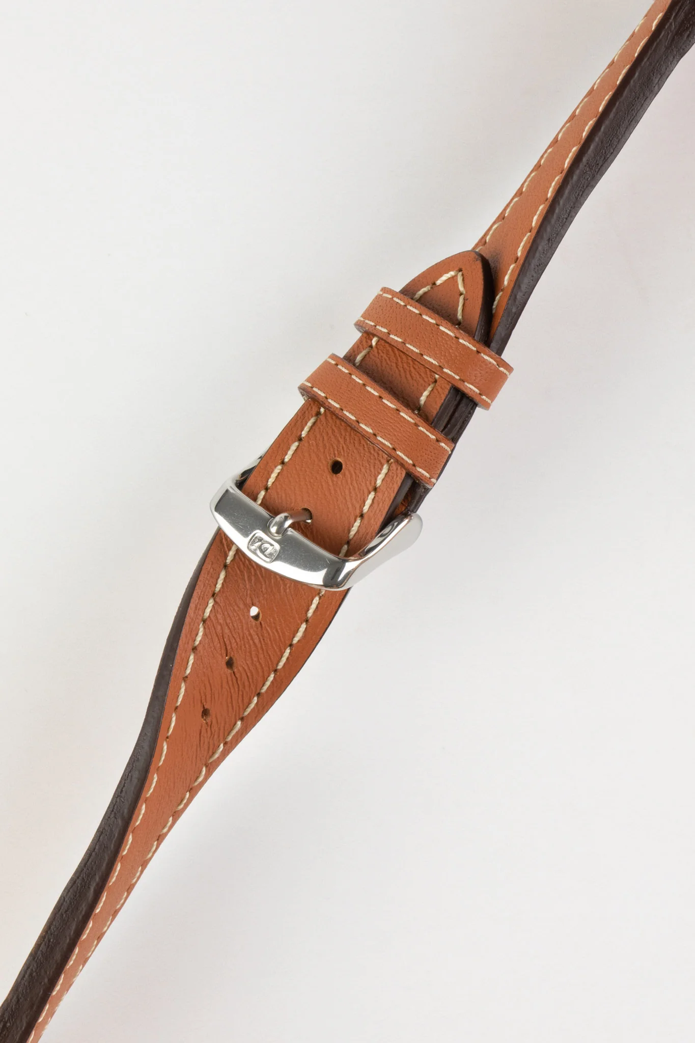 Di-Modell JUMBO Calf Leather Watch Strap in GOLD BROWN - Image 3