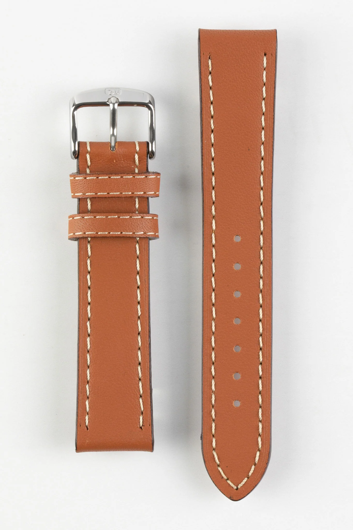 Di-Modell JUMBO Calf Leather Watch Strap in GOLD BROWN - Image 5