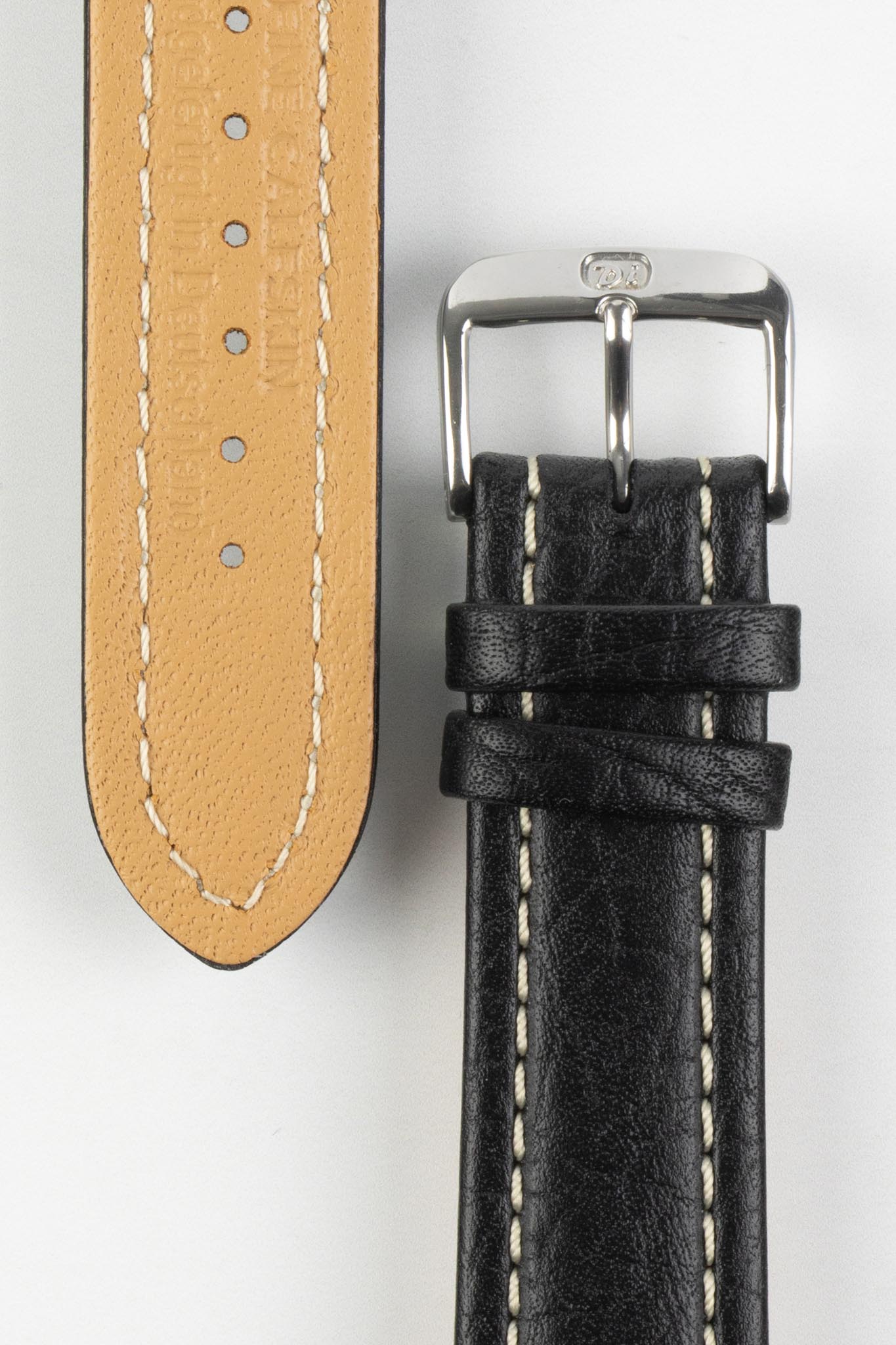 Di-Modell MONTANA Leather Sport Watch Strap in BLACK - Image 3