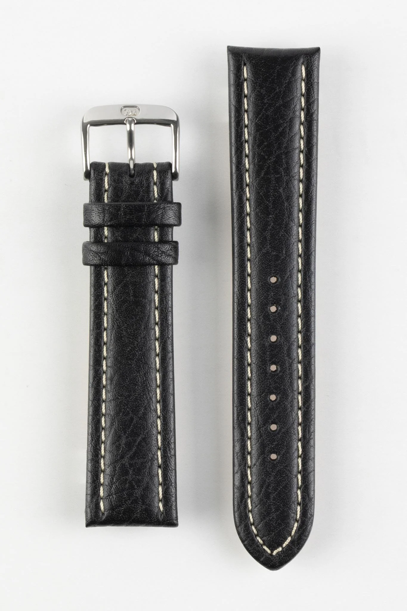 Di-Modell MONTANA Leather Sport Watch Strap in BLACK - Image 7