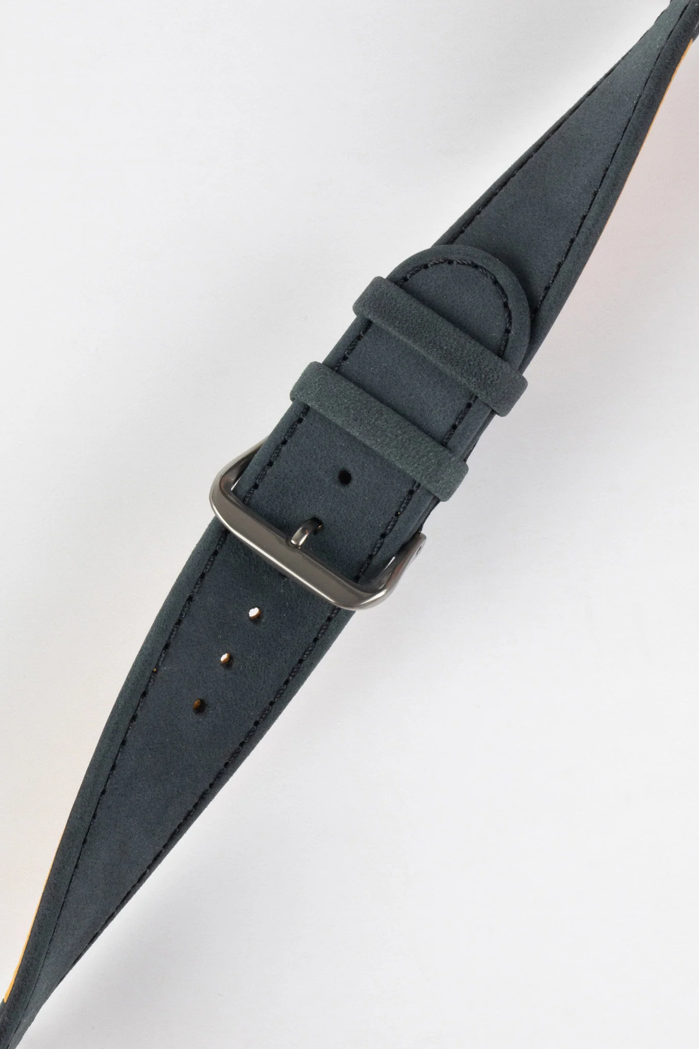 Di-Modell NATURAL Anti-Allergic Leather Watch Strap in BLACK - Image 4