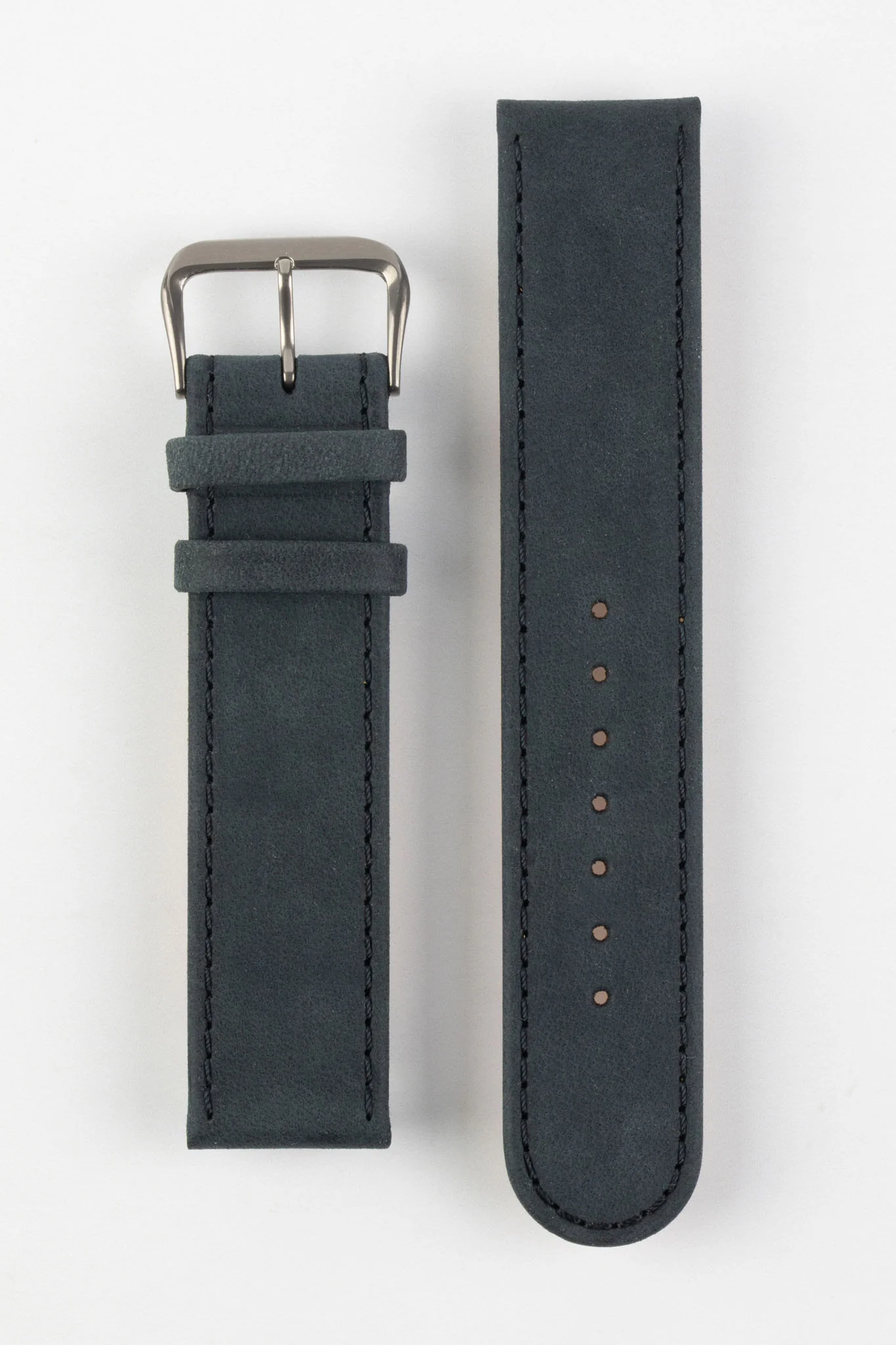 Di-Modell NATURAL Anti-Allergic Leather Watch Strap in BLACK - Image 6