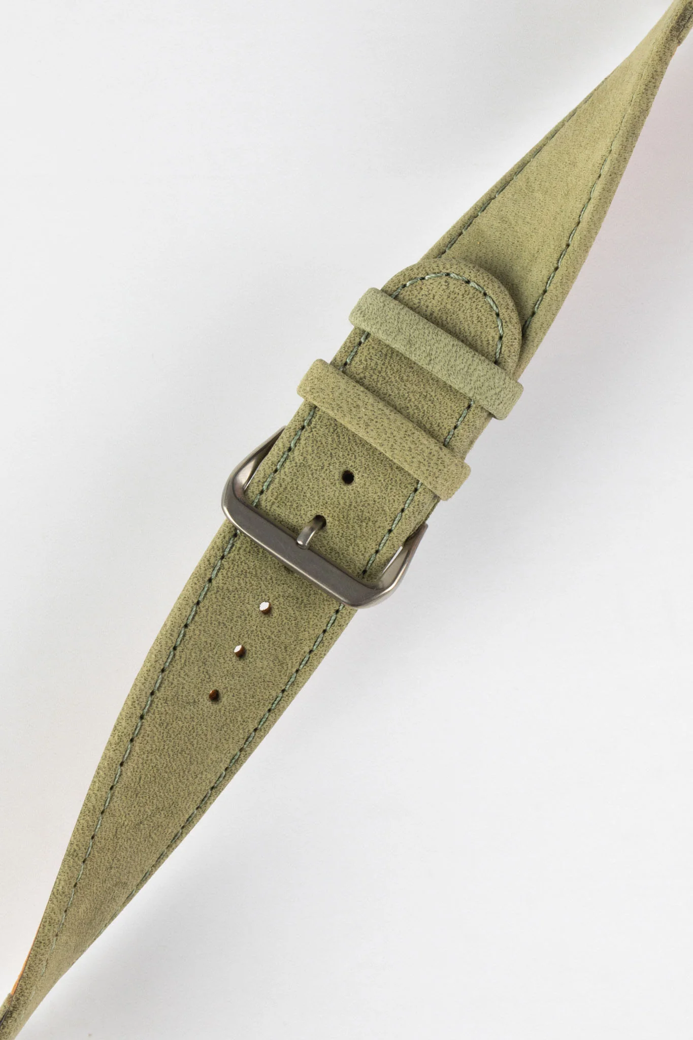 Di-Modell NATURAL Anti-Allergic Leather Watch Strap in GREEN - Image 4
