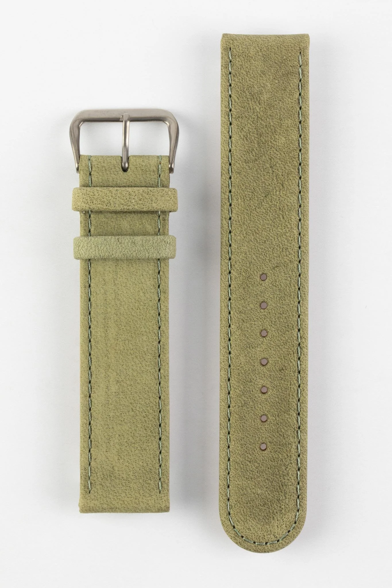 Di-Modell NATURAL Anti-Allergic Leather Watch Strap in GREEN - Image 6