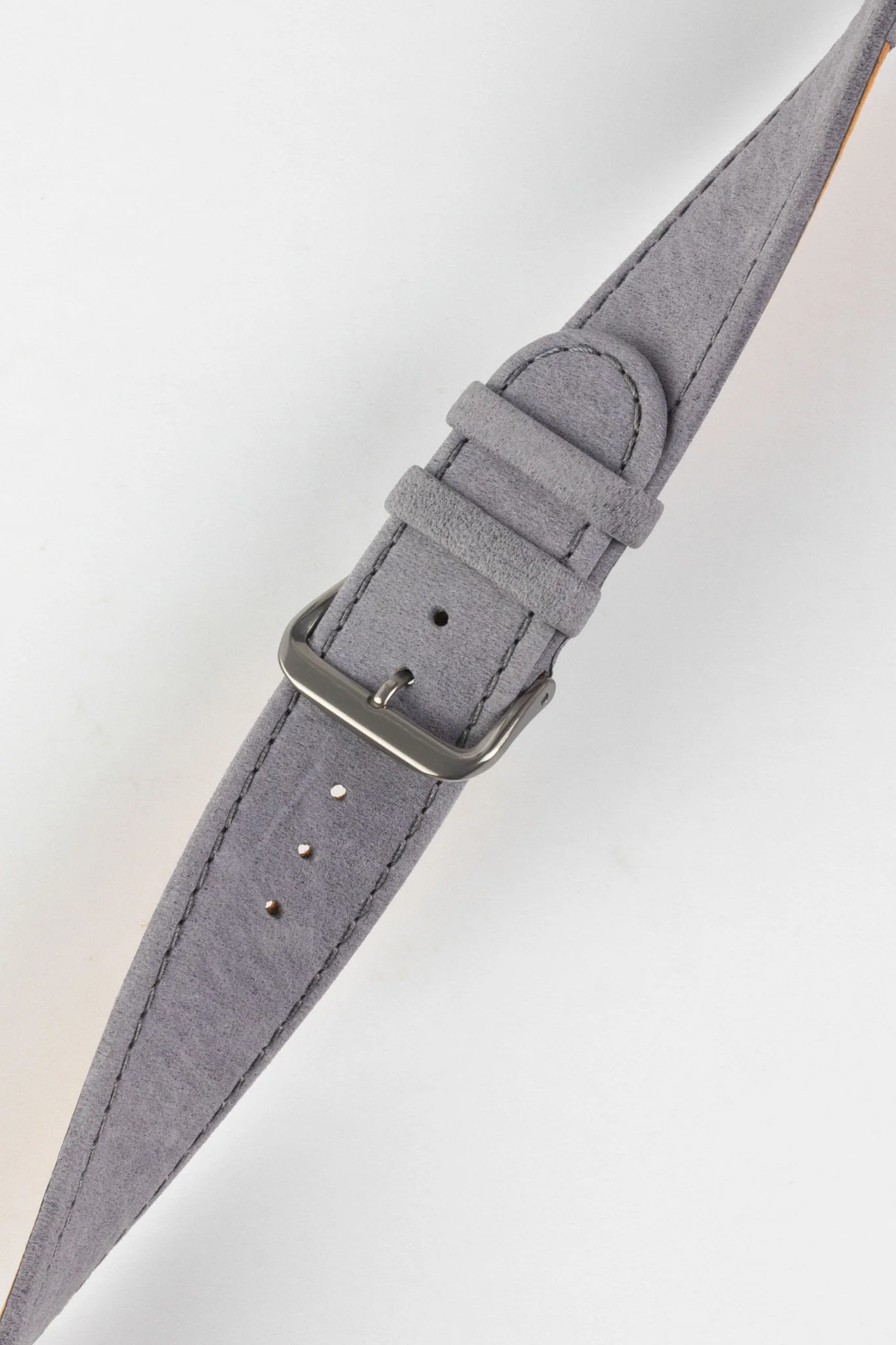 Di-Modell NATURAL Anti-Allergic Leather Watch Strap in GREY - Image 3