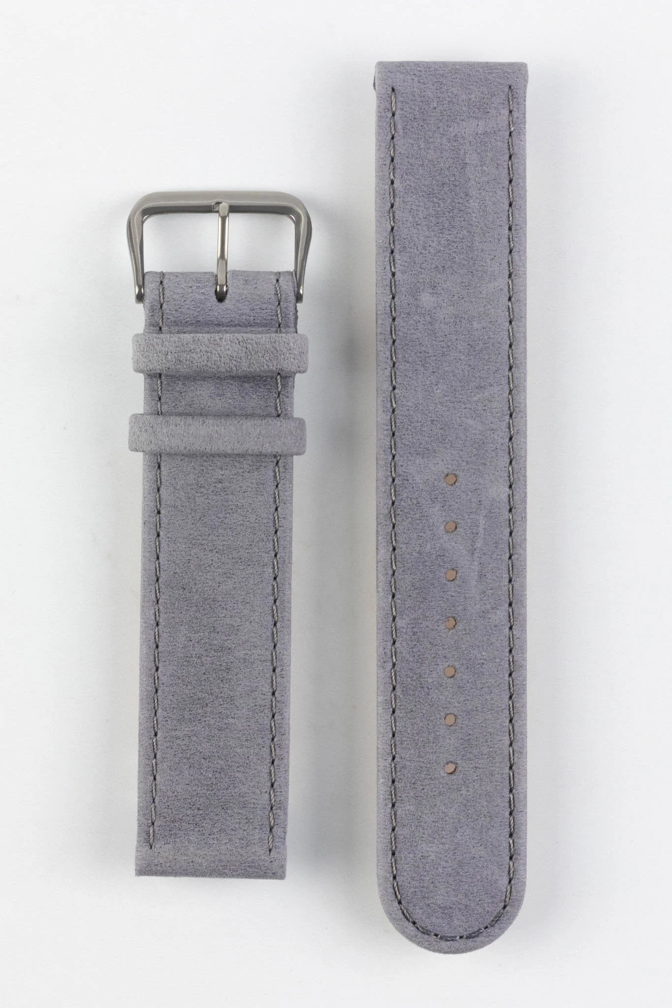 Di-Modell NATURAL Anti-Allergic Leather Watch Strap in GREY - Image 5