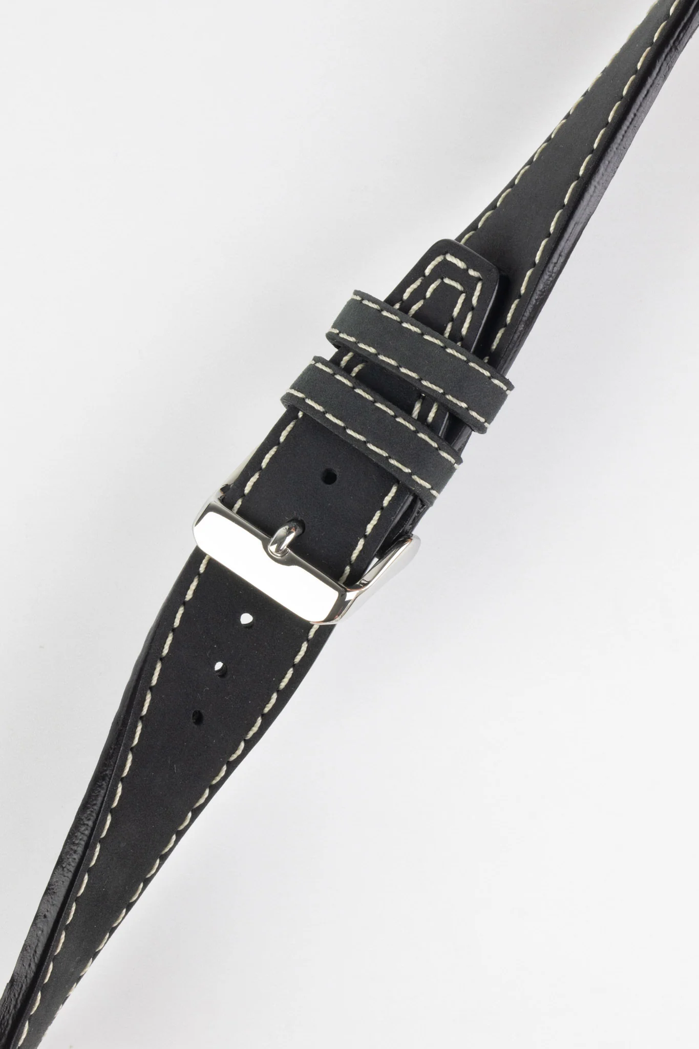 Di-Modell NEVADA Leather Watch Strap in BLACK - Image 3