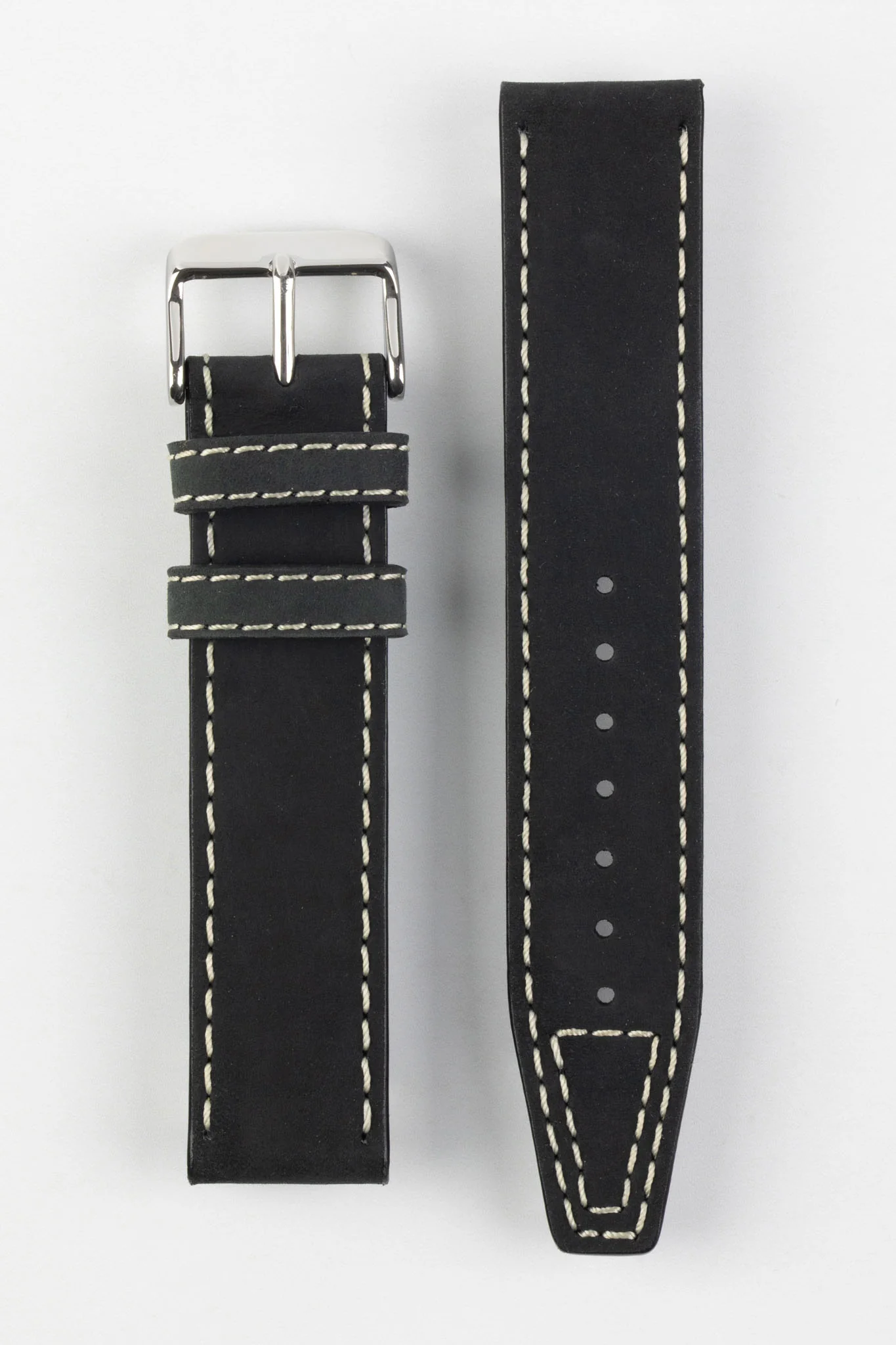 Di-Modell NEVADA Leather Watch Strap in BLACK - Image 5