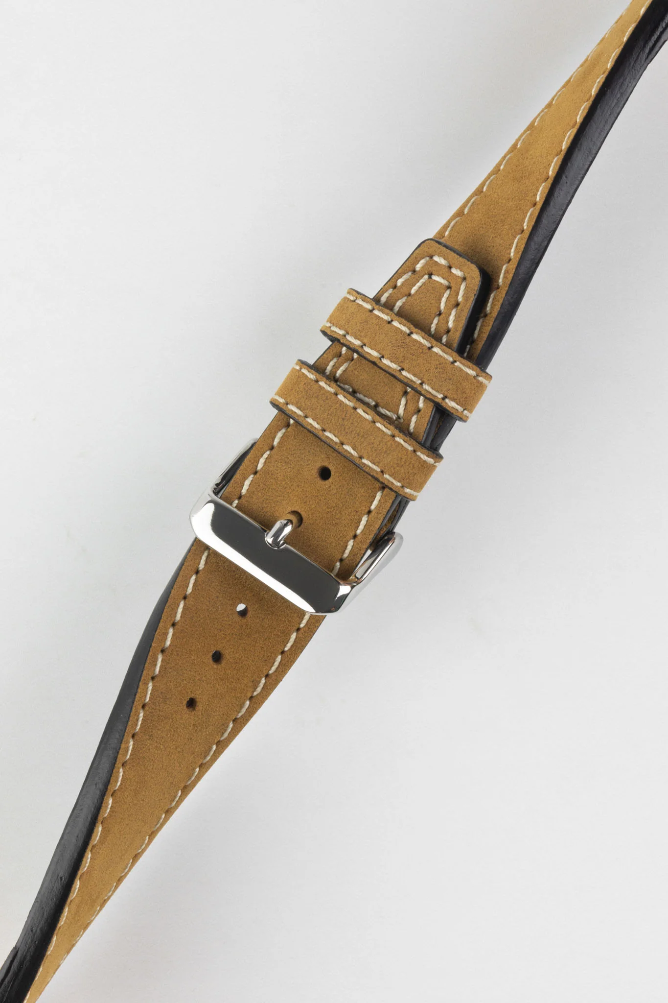 Di-Modell NEVADA Leather Watch Strap in GOLD BROWN - Image 5