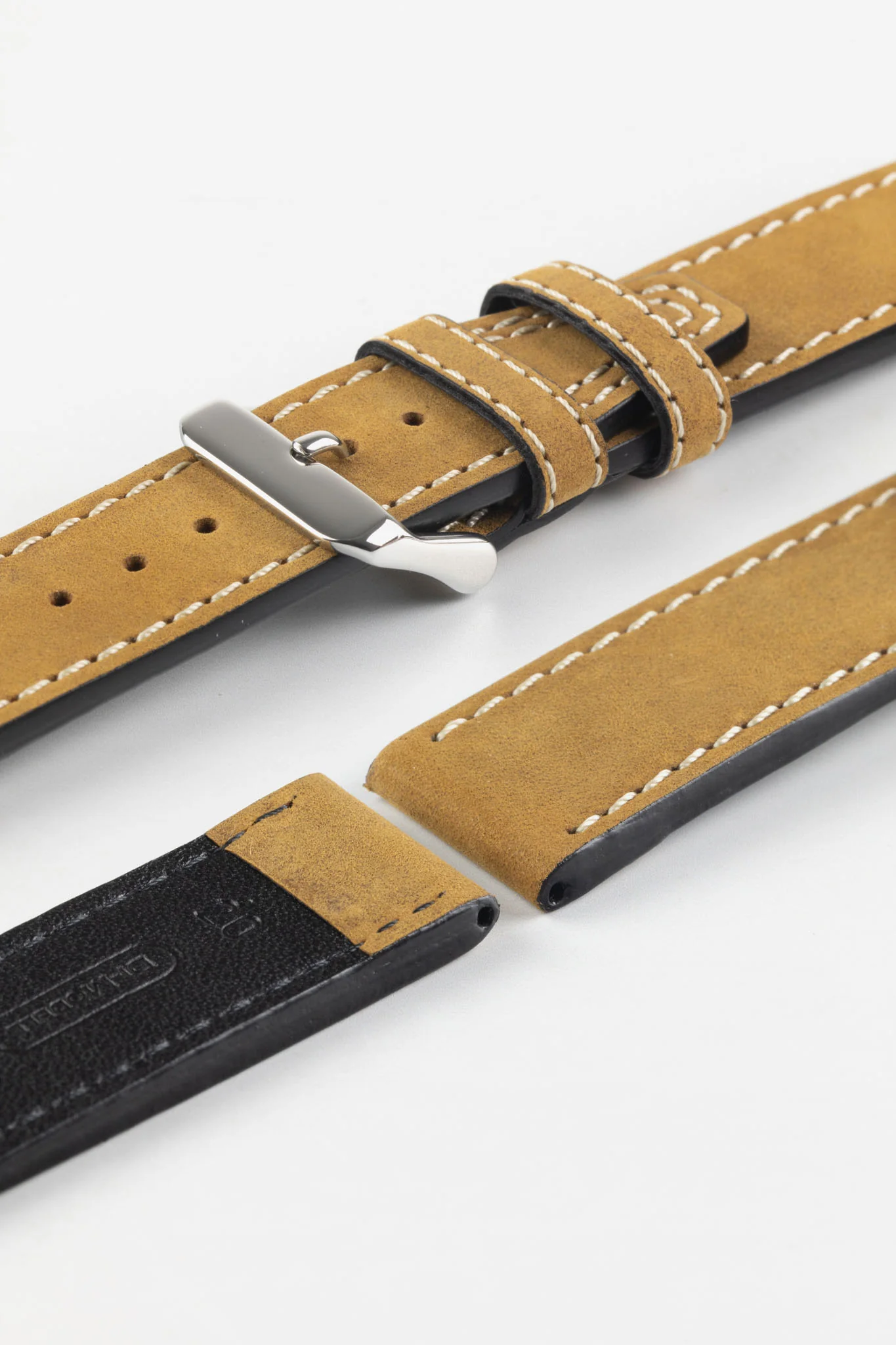 Di-Modell NEVADA Leather Watch Strap in GOLD BROWN - Image 7
