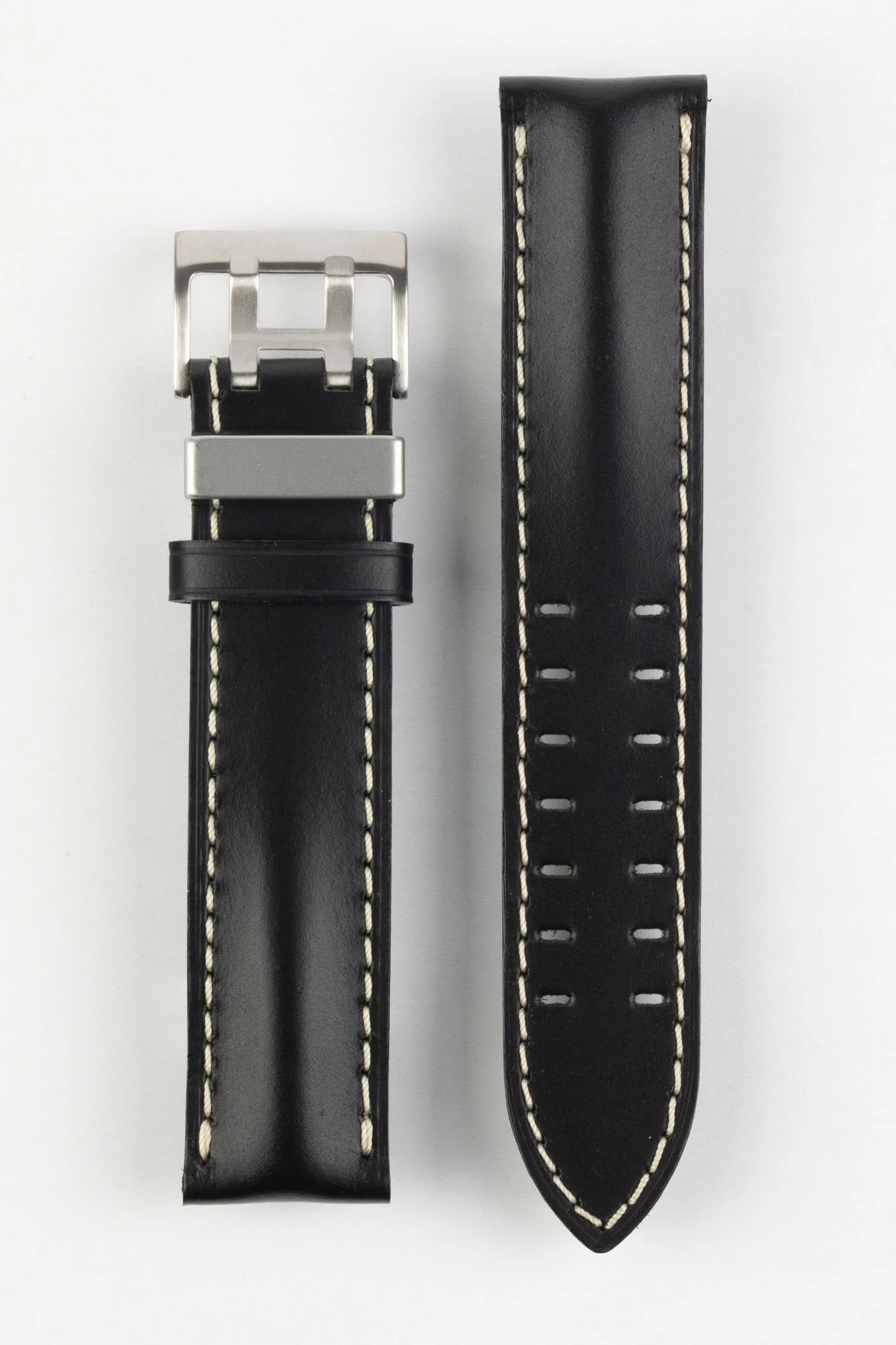 Di-Modell OFFROAD Calfskin Leather Watch Strap in BLACK - Image 6