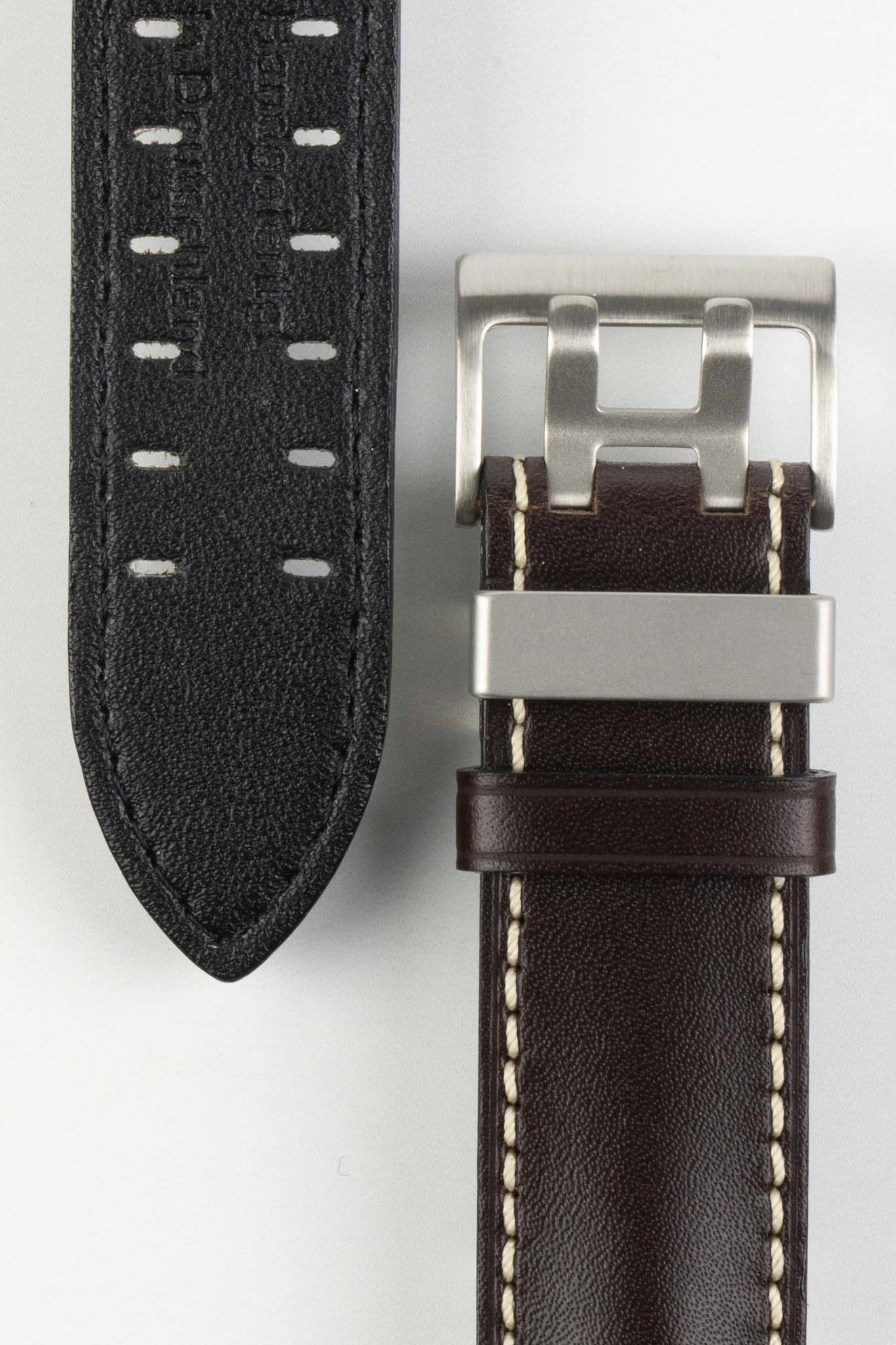 Di-Modell OFFROAD Calfskin Leather Watch Strap in BROWN - Image 3