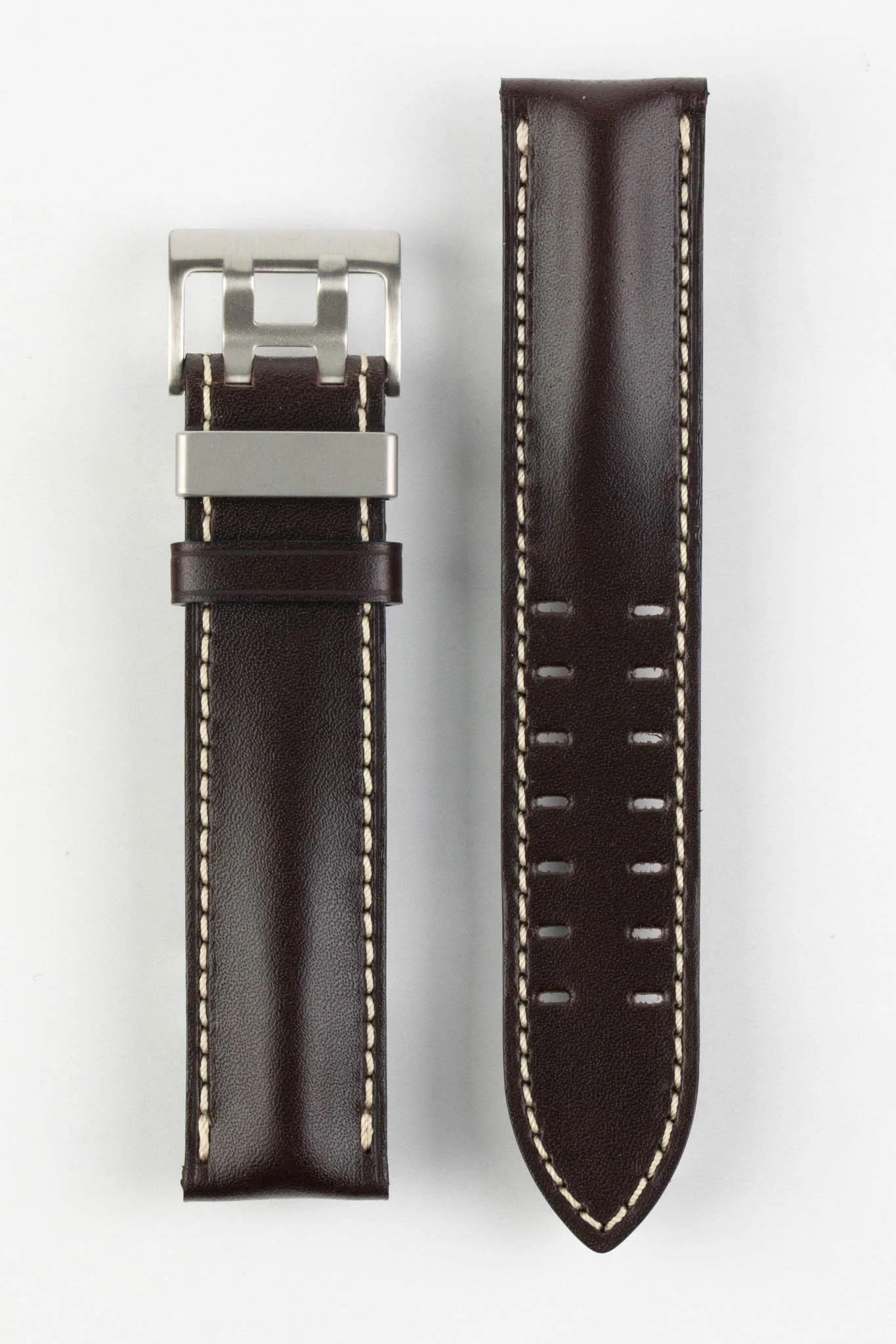 Di-Modell OFFROAD Calfskin Leather Watch Strap in BROWN - Image 6