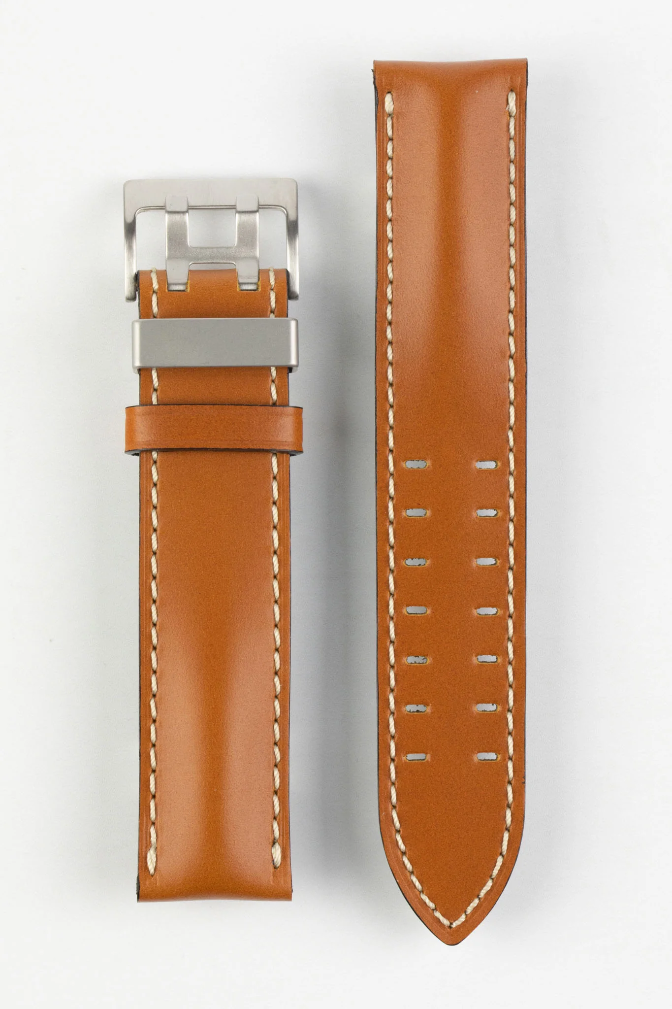 Di-Modell OFFROAD Calfskin Leather Watch Strap in GOLD BROWN - Image 6