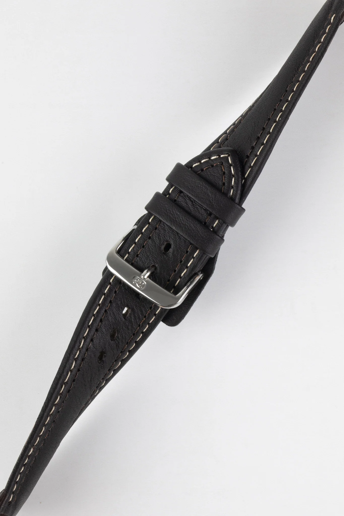 Di-Modell PILOT Waterproof Leather Watch Strap in BROWN - Image 4