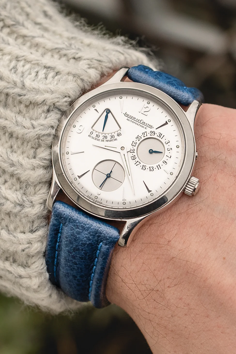 Di-Modell POLO SHERPA Waterproof Padded Leather Watch Strap in BLUE - Image 6