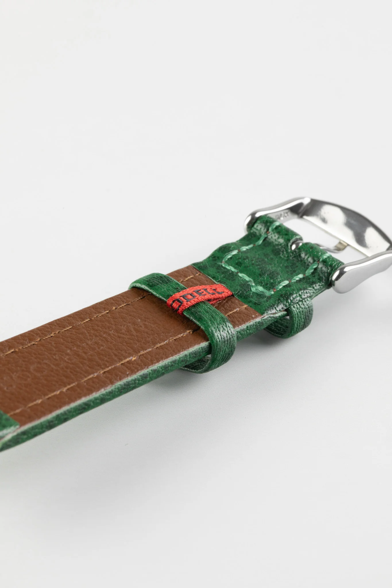 Di-Modell POLO SHERPA Waterproof Padded Leather Watch Strap in GREEN - Image 7