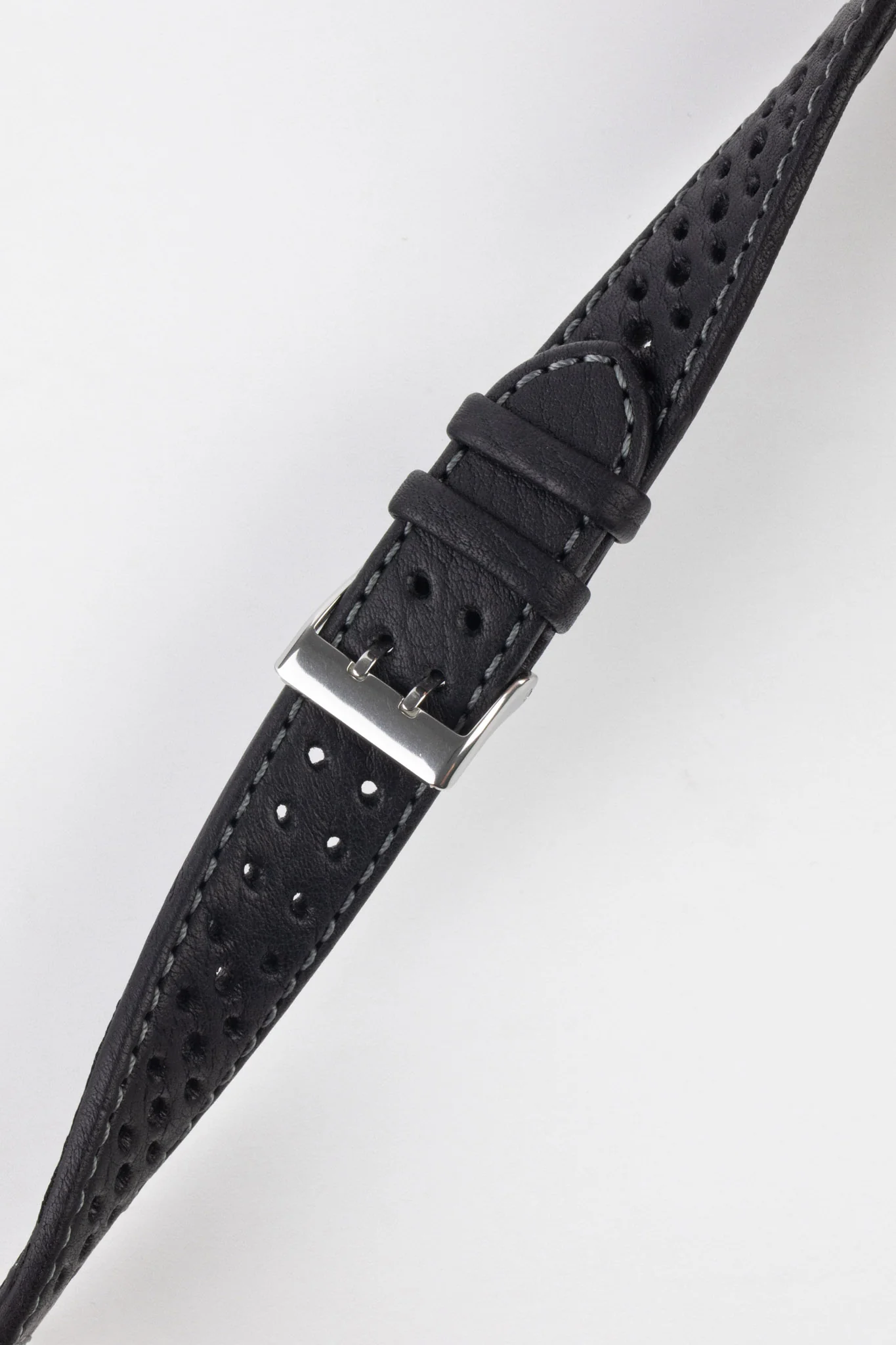 Di-Modell RALLYE Waterproof Sport Leather Watch Strap in BLACK - Image 5