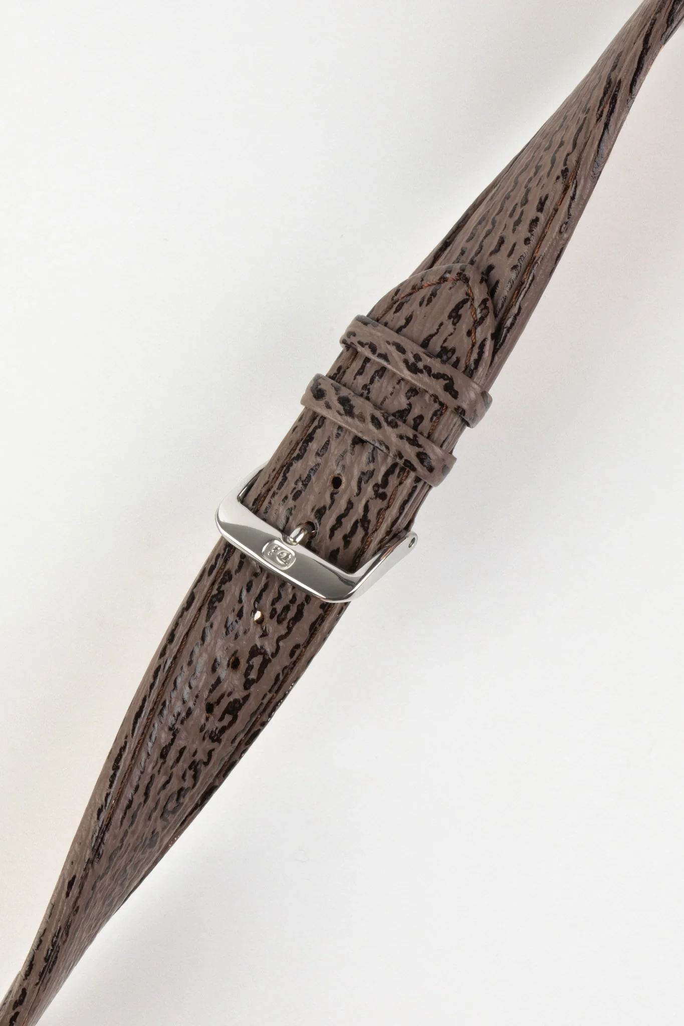 Di-Modell SHARKSKIN Waterproof Leather Watch Strap in BROWN - Image 4