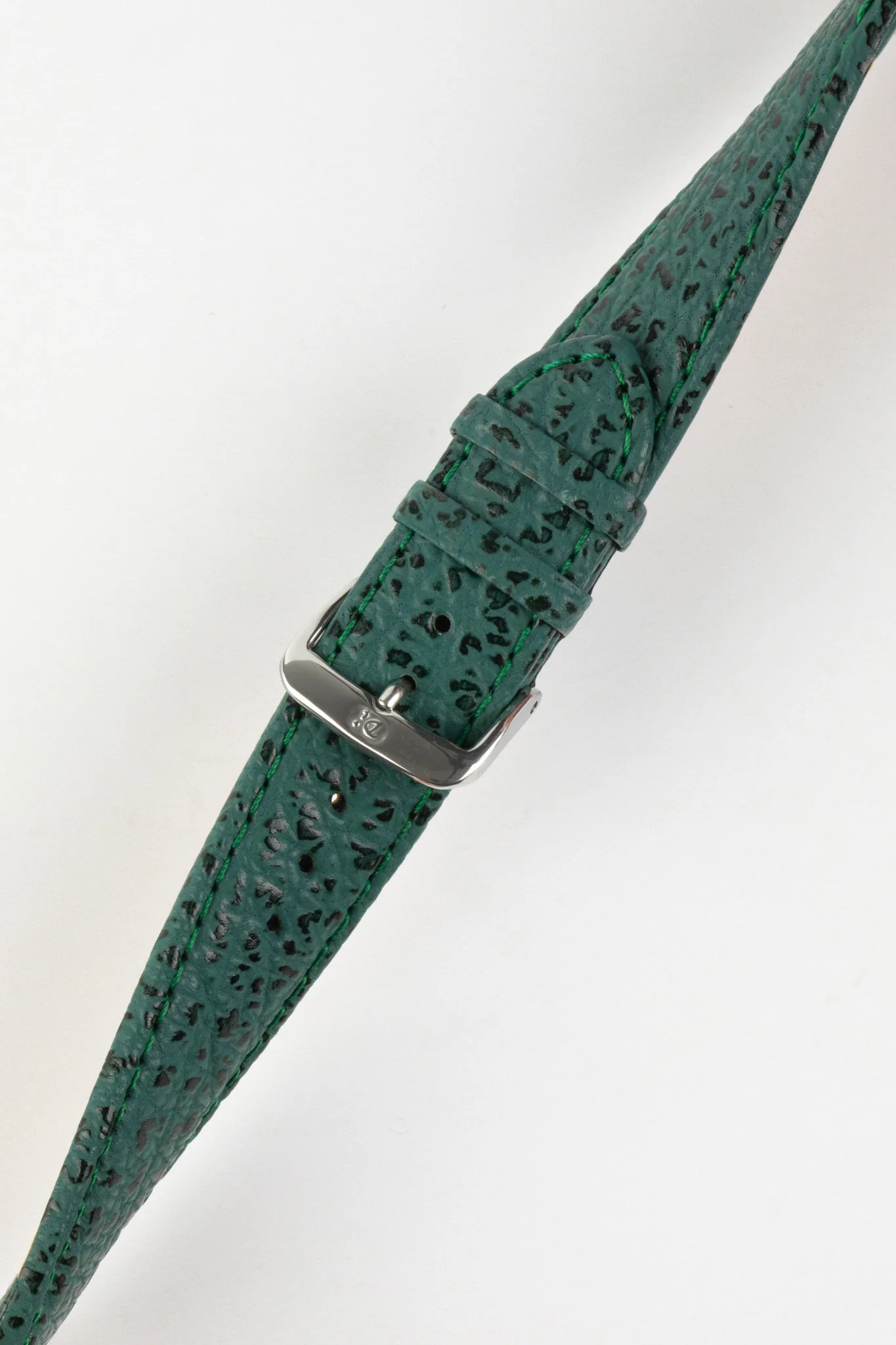 Di-Modell SHARKSKIN Waterproof Leather Watch Strap in GREEN - Image 4