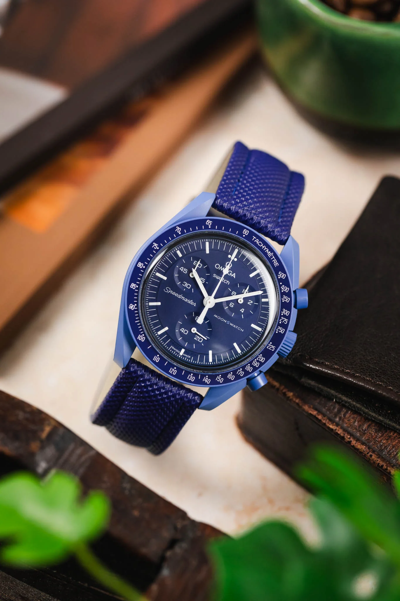 Di-Modell TRAVELLER PU Nylon Waterproof Watch Strap in BLUE - Image 4